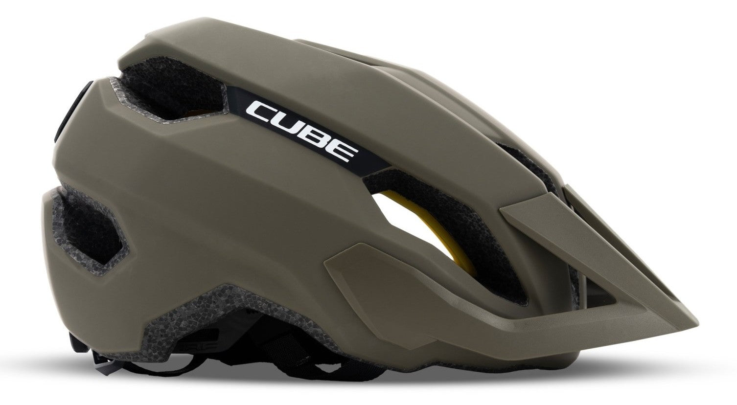 CUBE STRAY TM Helm – Olive, MIPS MTB – Evelostore