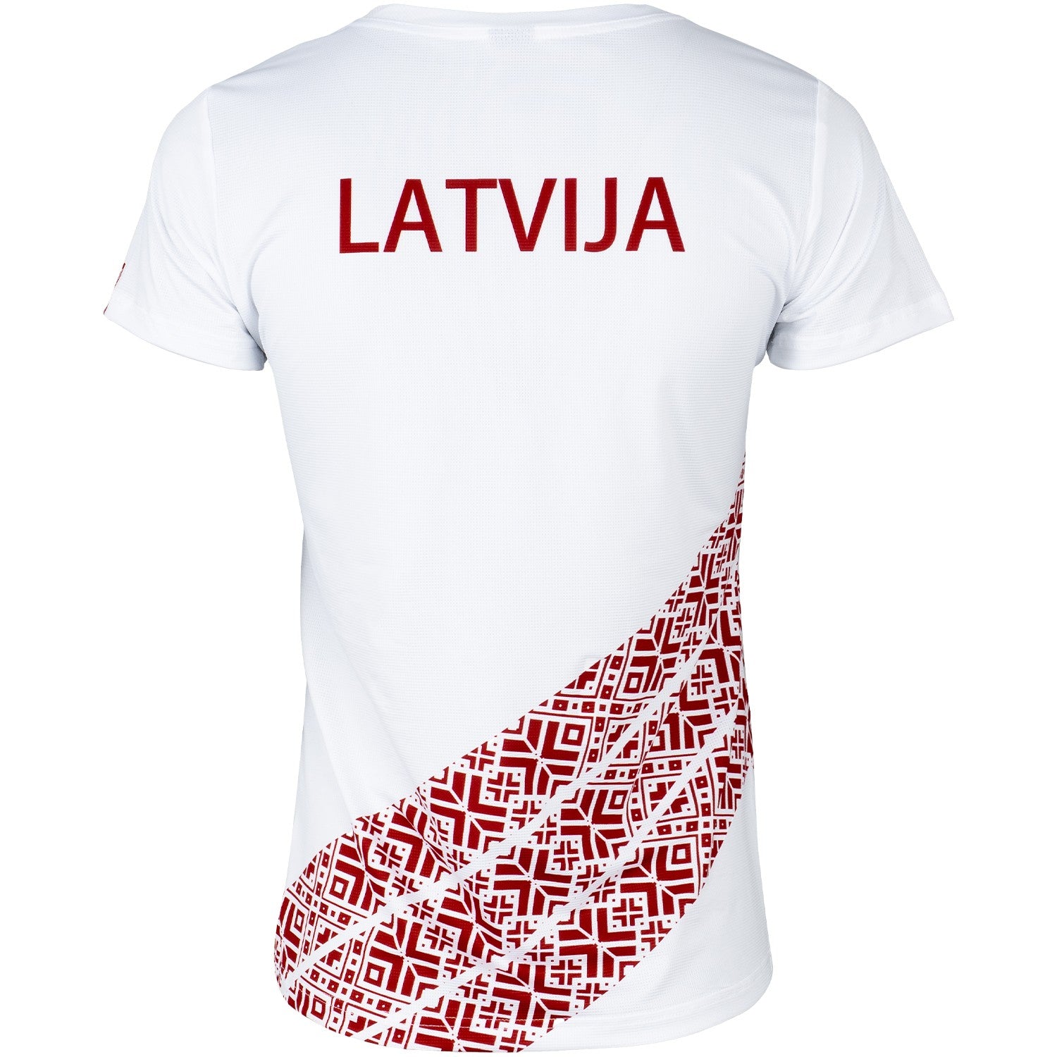ELEVEN SPORTSWEAR women's short sleeve yersey LATVIJA - white - ELEVEN SPORTSWEAR - Evelostore