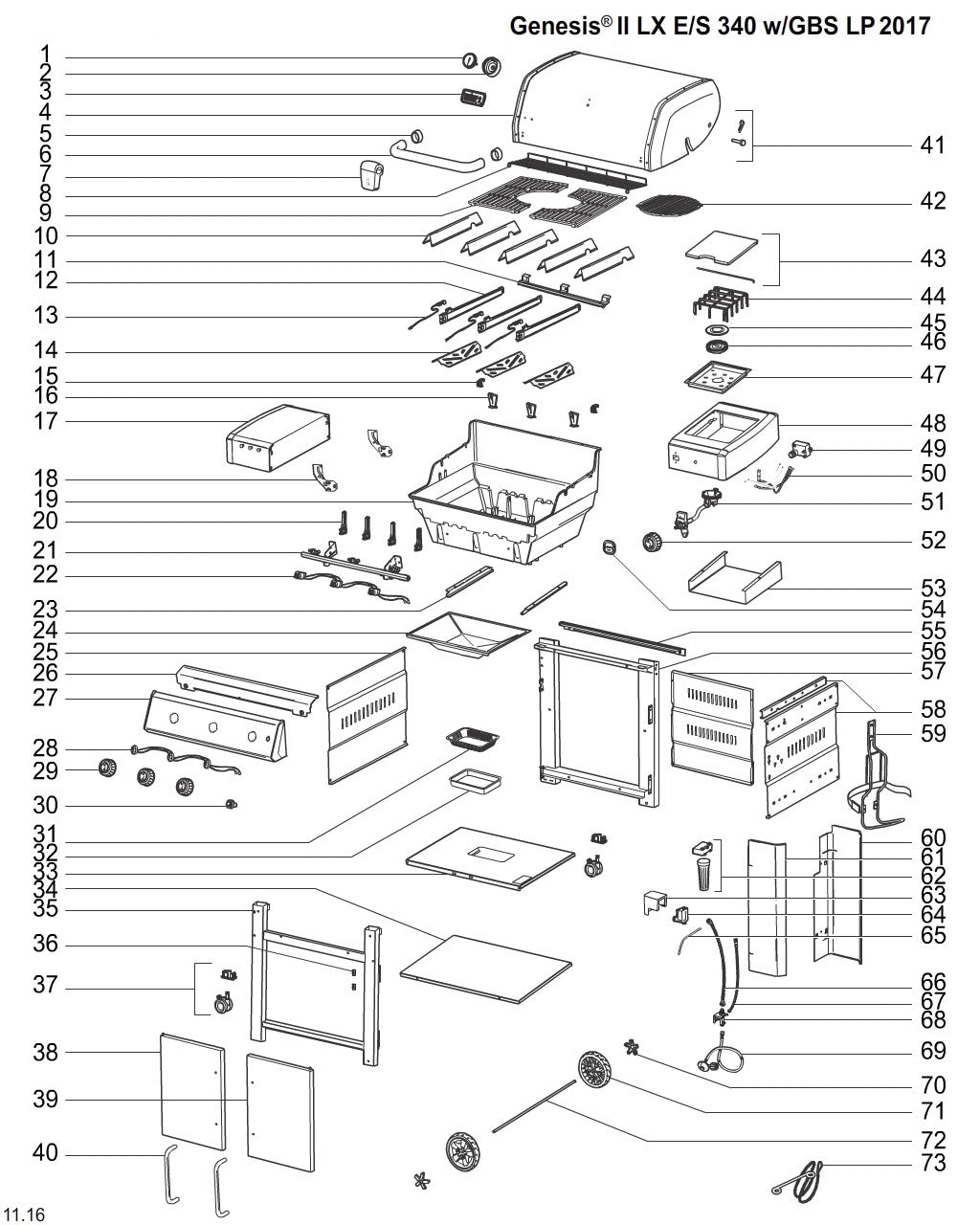 WEBER LID BUMPERS GENESIS II, 89042 - WEBER - Evelostore