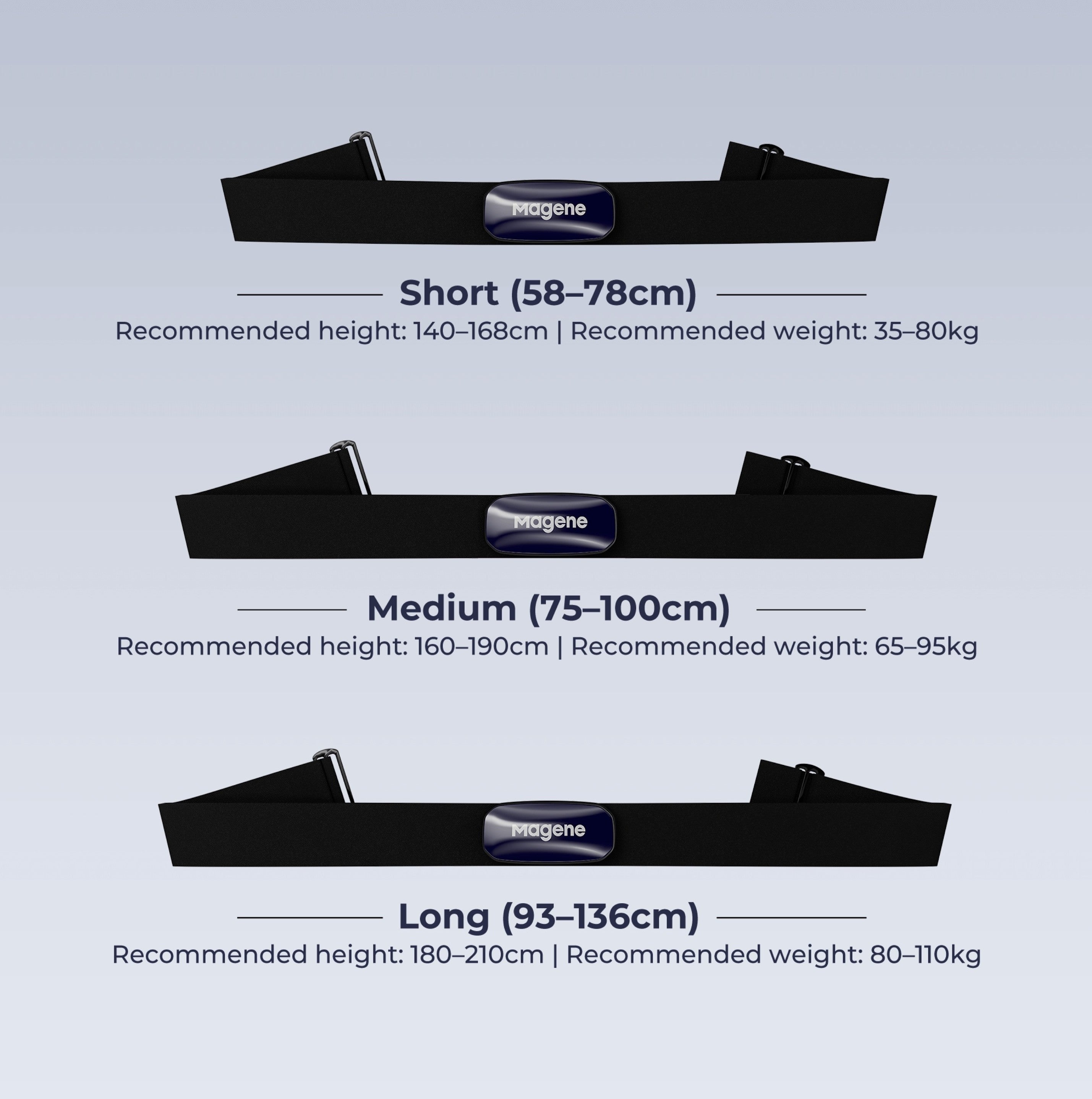 MAGENE H613 heart rate monitor - black - MAGENE - Evelostore