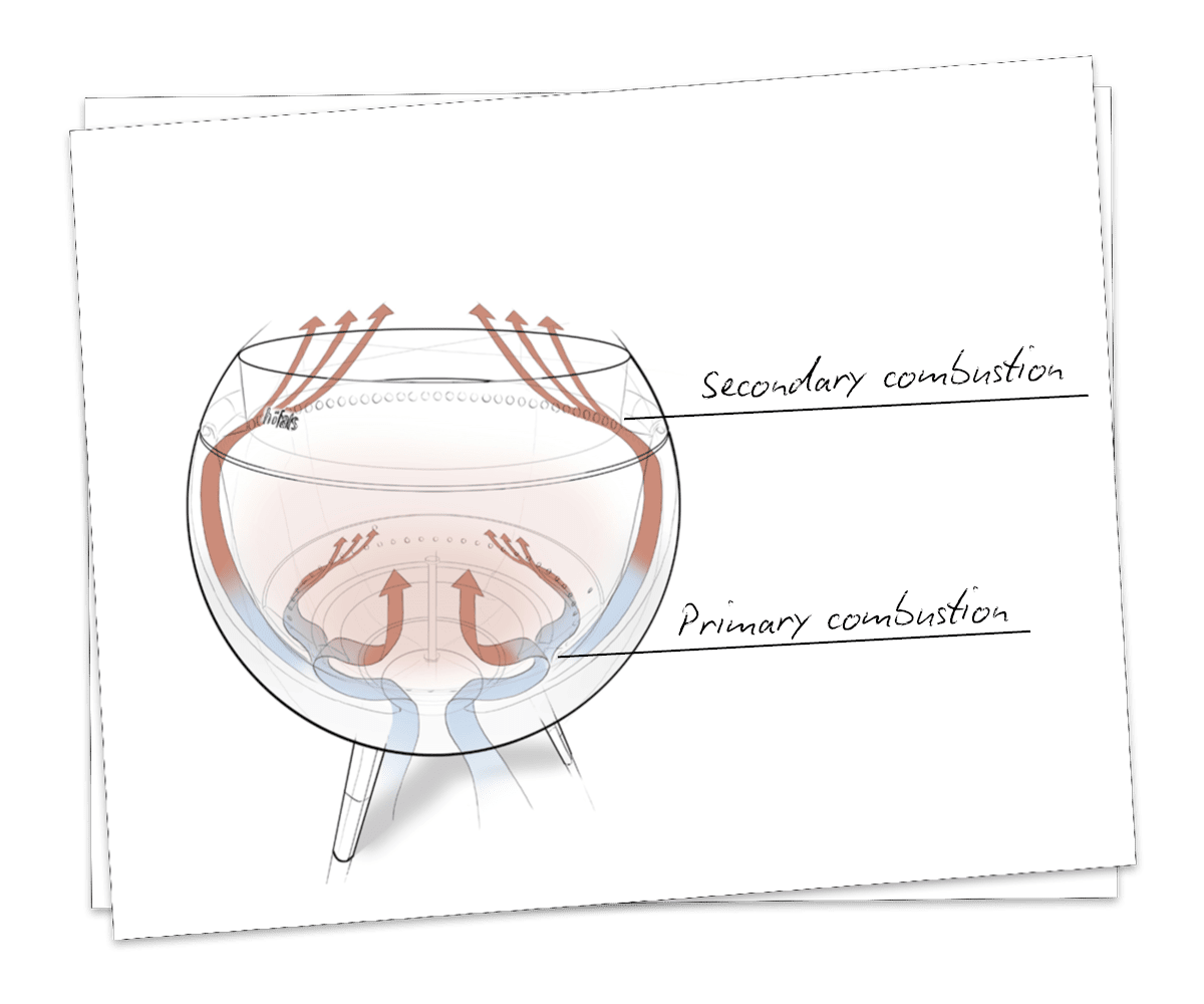 HOFATS MOON 45 fire basket with low foot - silver - HOFATS - Evelostore