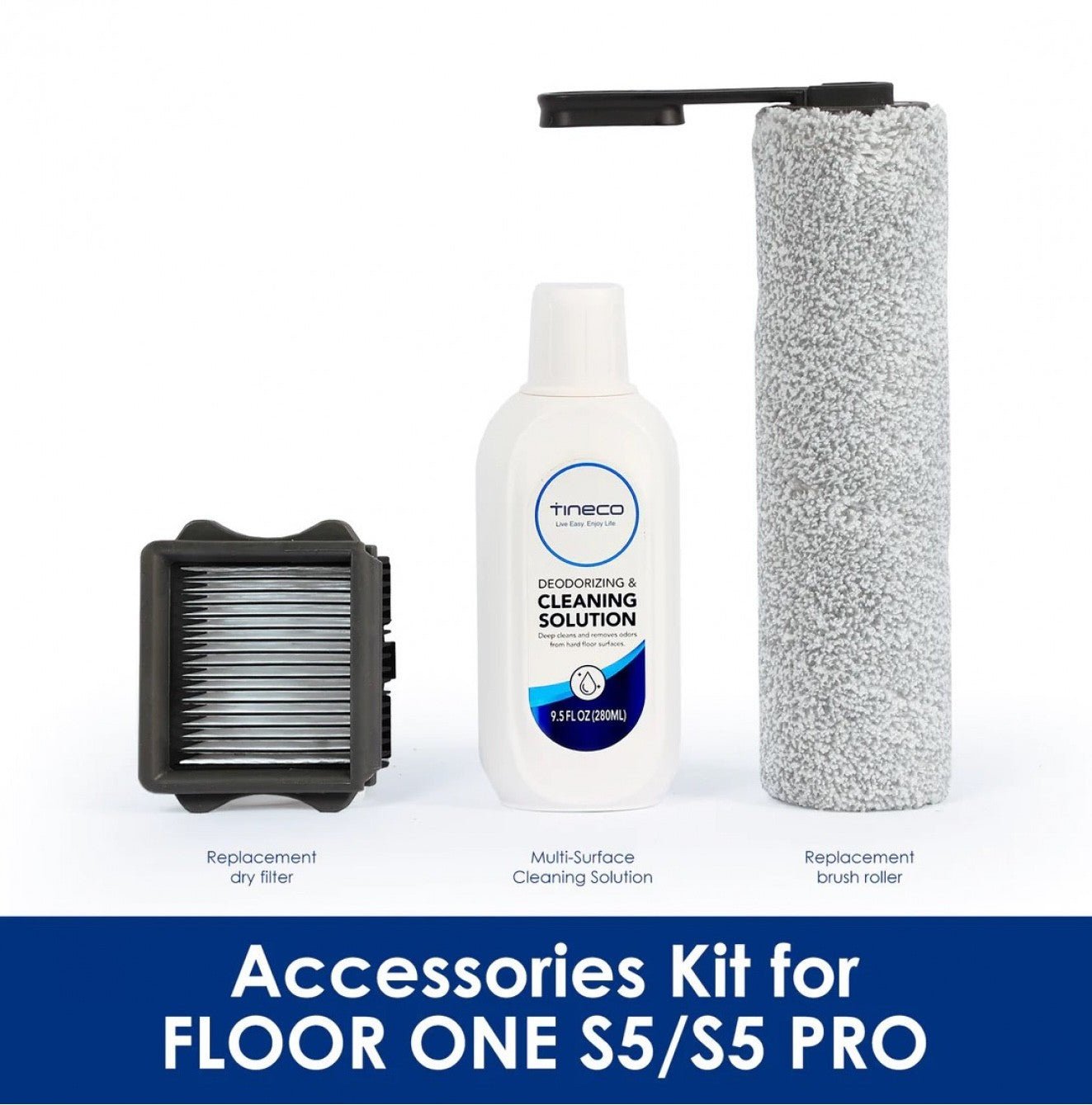 TINECO FLOOR ONE S5 accessory and cleaning solution set - TINECO - Evelostore