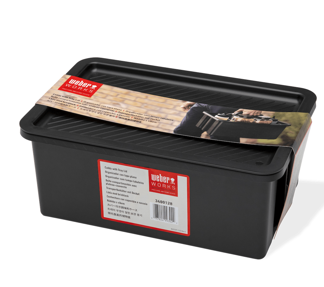 WEBER WORKS™ Caddy with tray lid, 3400128 - WEBER - Evelostore