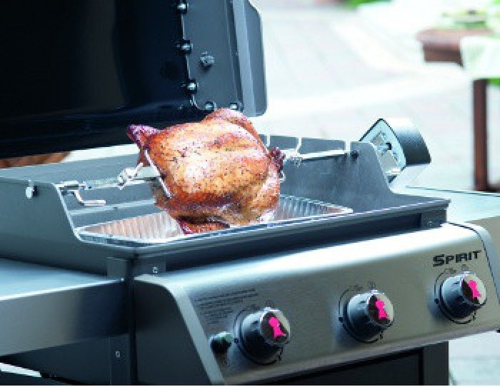WEBER Rotisserie Searwood Pellet and Spirit Gas Barbecue 3400261 - WEBER - Evelostore