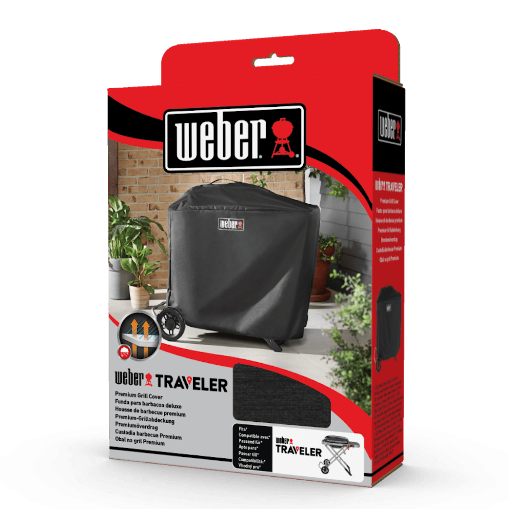 WEBER TRAVELER COMPACT premium grill cover 3400280 - WEBER - Evelostore