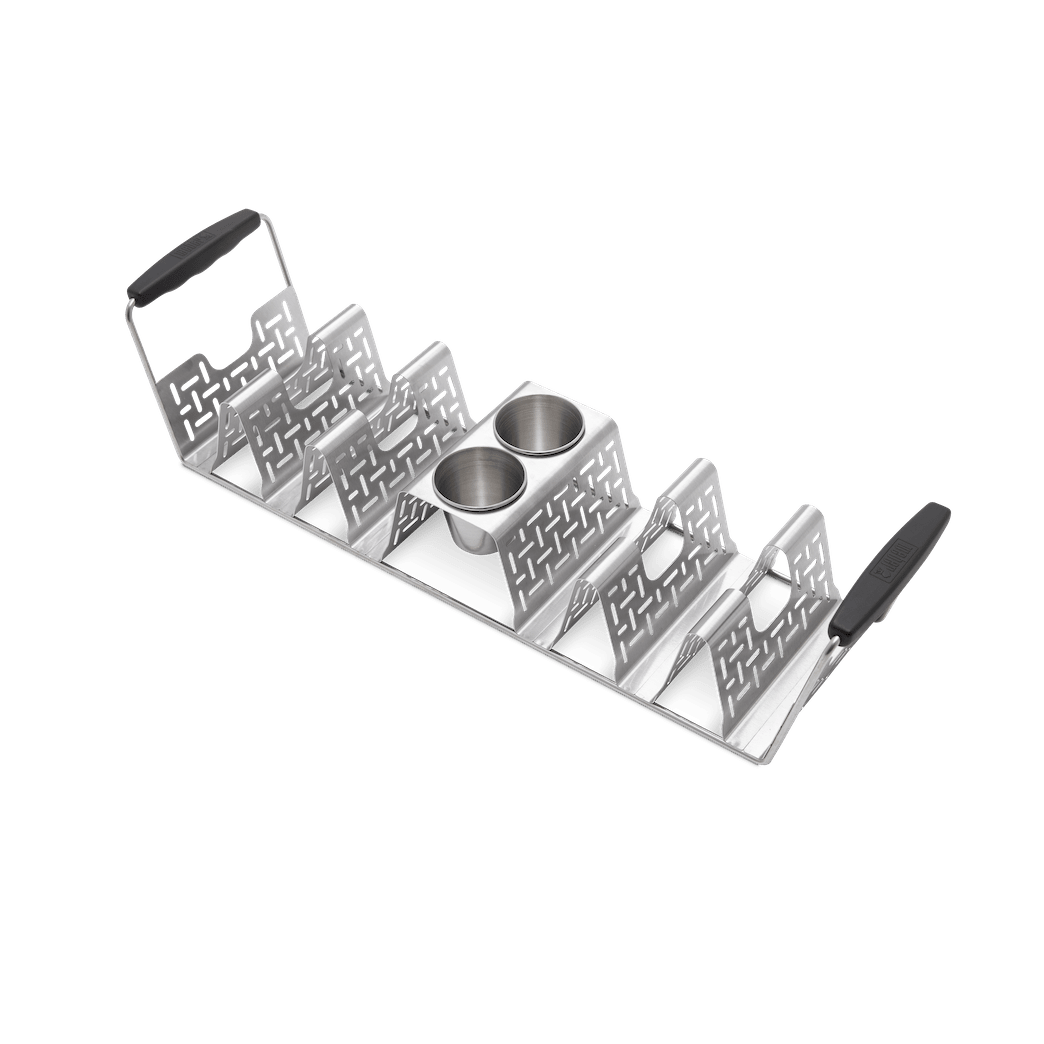 WEBER Taco Rack with 6 Tacos Grilling Tools, 3400845 - WEBER - Evelostore