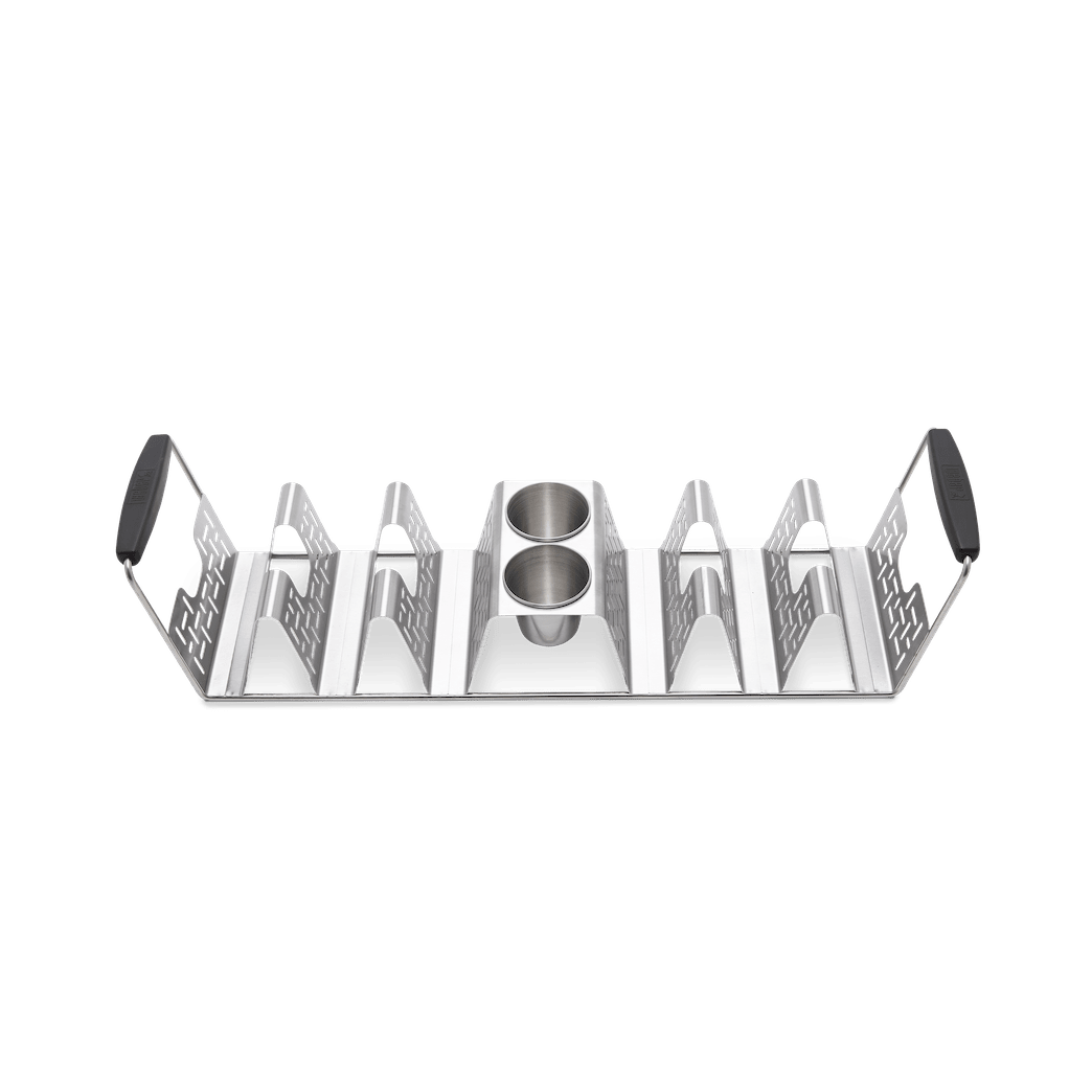 WEBER Taco Rack with 6 Tacos Grilling Tools, 3400845 - WEBER - Evelostore