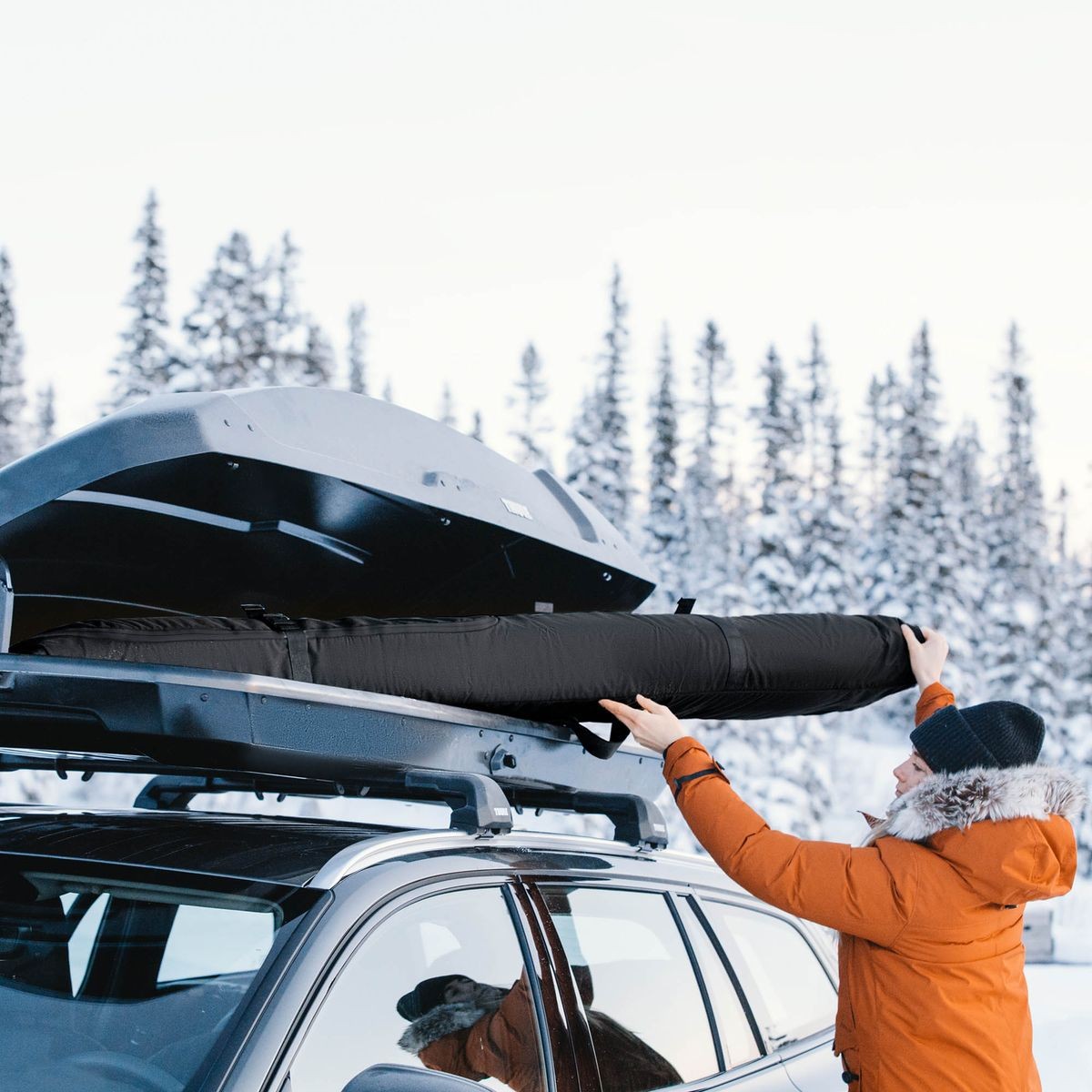 THULE ROUNDTRIP 175 cm ski roller bag - black