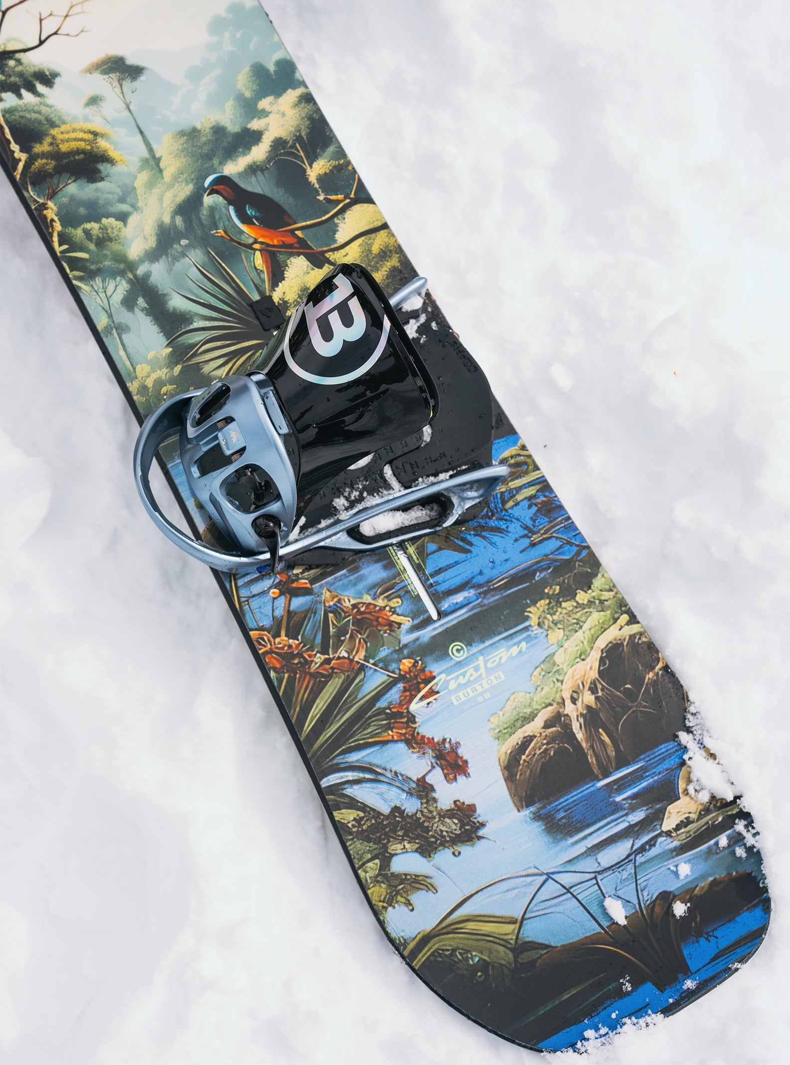 BURTON CUSTOM MEN'S WIDE snowboard - jungle - BURTON - Evelostore