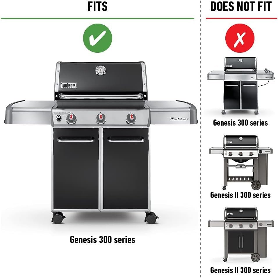 WEBER flavorizer bars Genesis grill 2011 - 2016, stainless steel, 5pcs, 7620 - WEBER - Evelostore