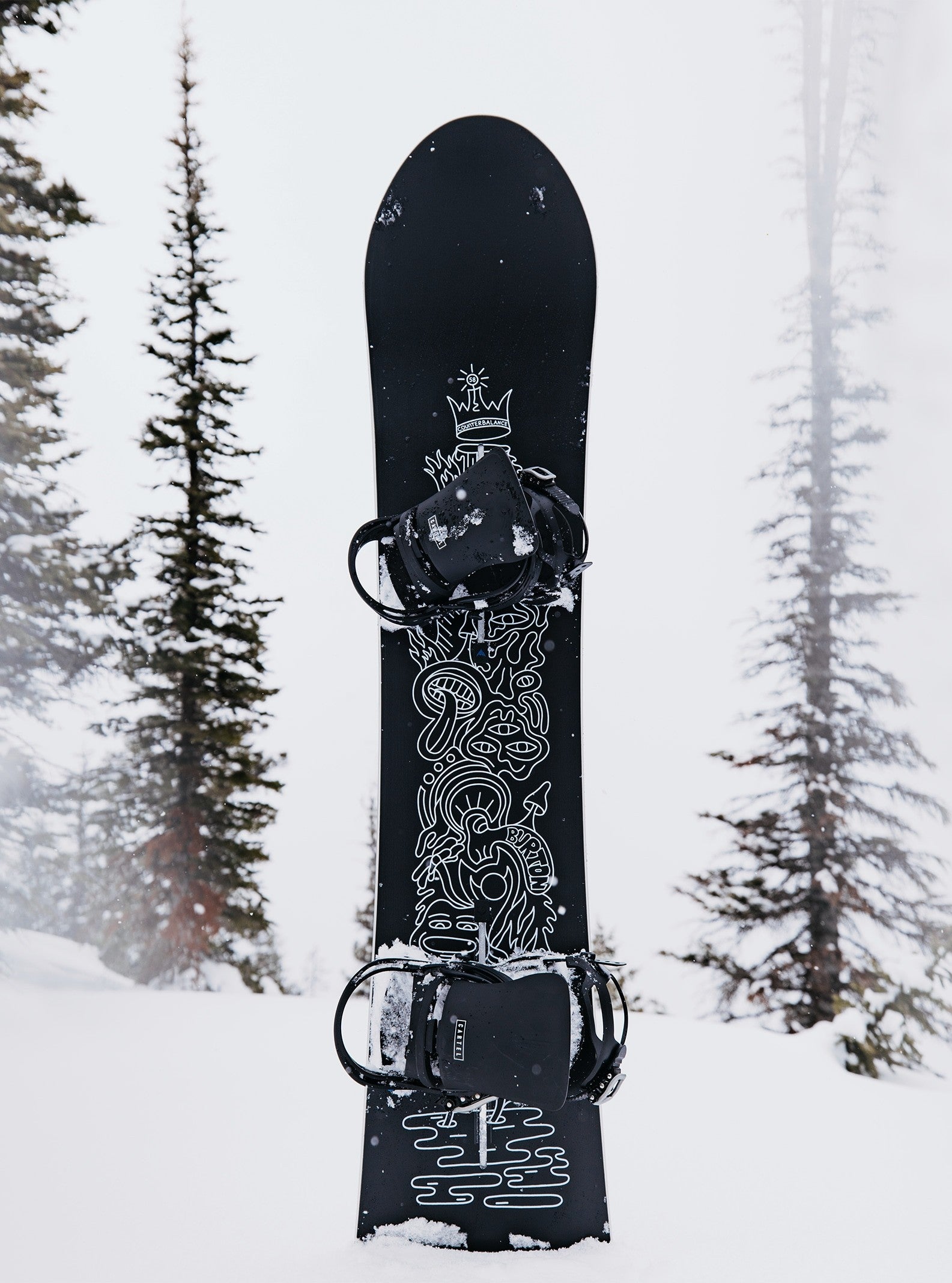 BURTON COUNTERBALANCE WIDE snowboard - hallucinate - BURTON - Evelostore