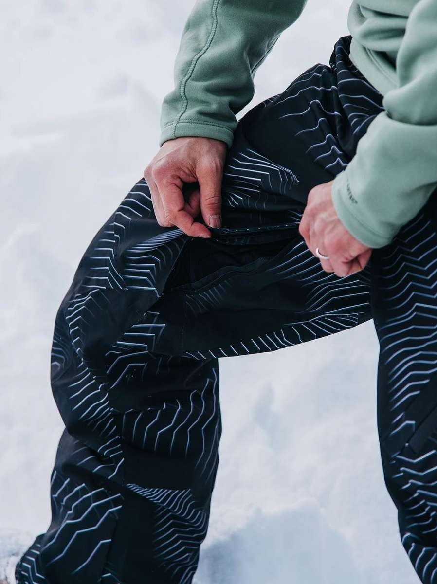 BURTON AK GORE CYCLIC snow pants - black stripes - BURTON - Evelostore