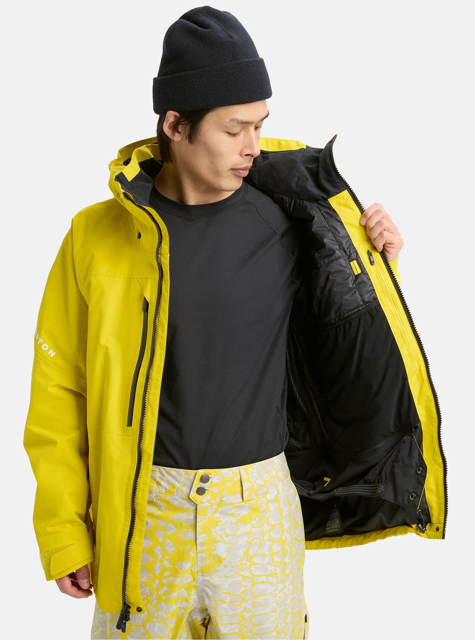 BURTON スノーボードウェア M イエロー BURTON AK SWASH GORE‑TEX 2L winter snow jacket - atomic yellow