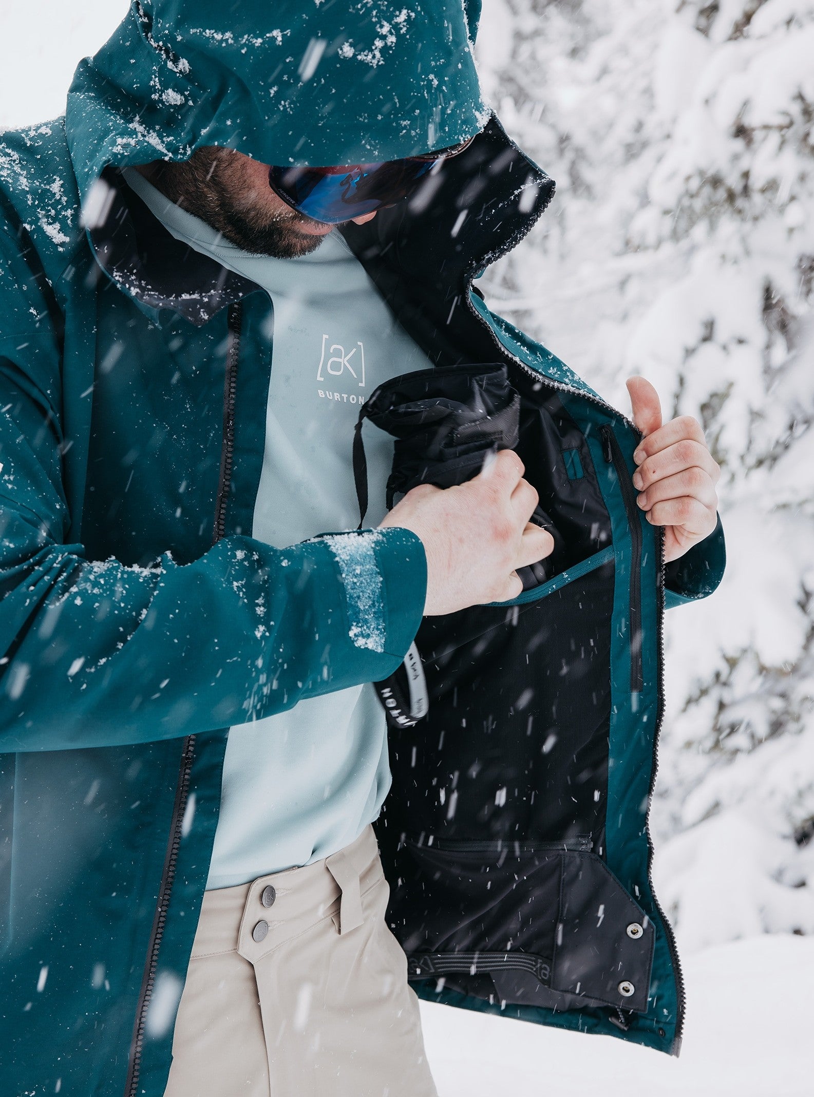 BURTON AK GORE CYCLIC snow jacket - deep emerald – Evelostore