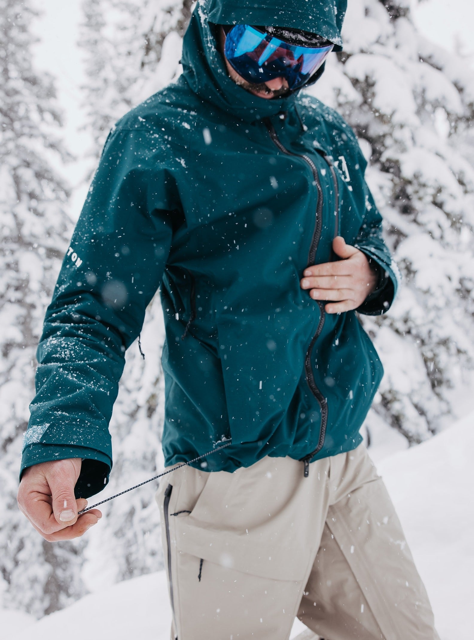 BURTON AK GORE CYCLIC snow jacket - deep emerald – Evelostore