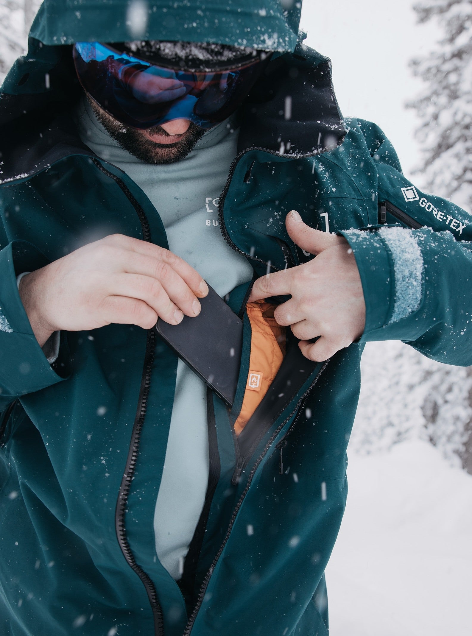 BURTON AK GORE CYCLIC snow jacket - deep emerald