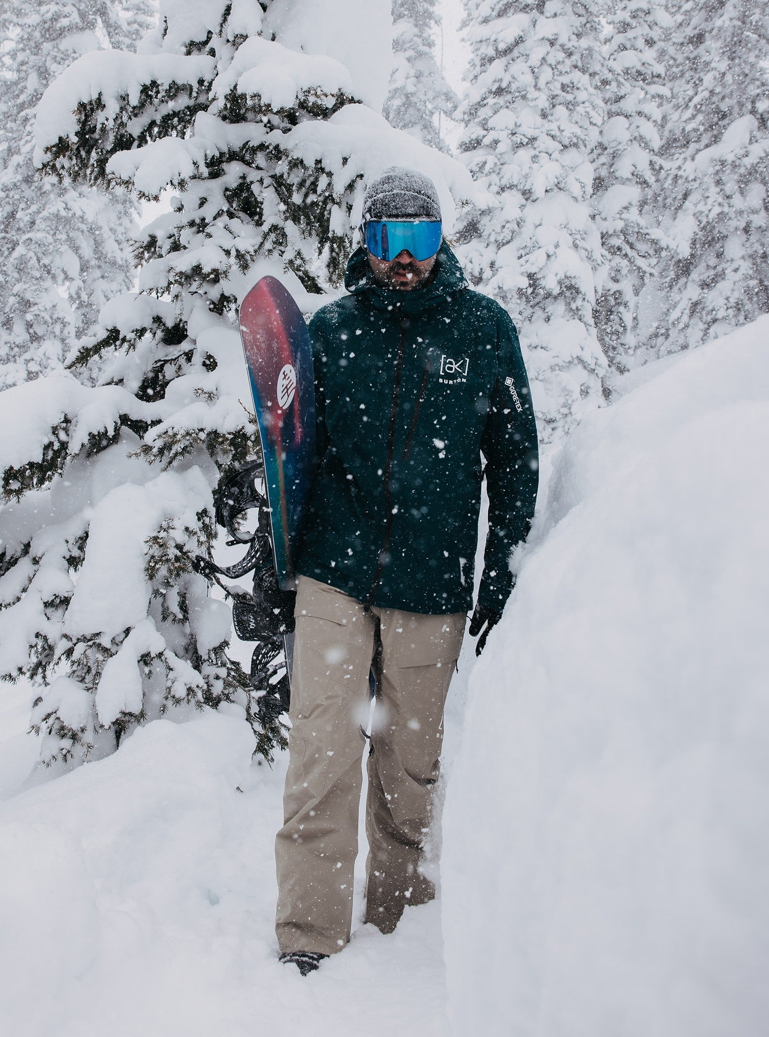 BURTON AK GORE CYCLIC snow jacket - deep emerald – Evelostore