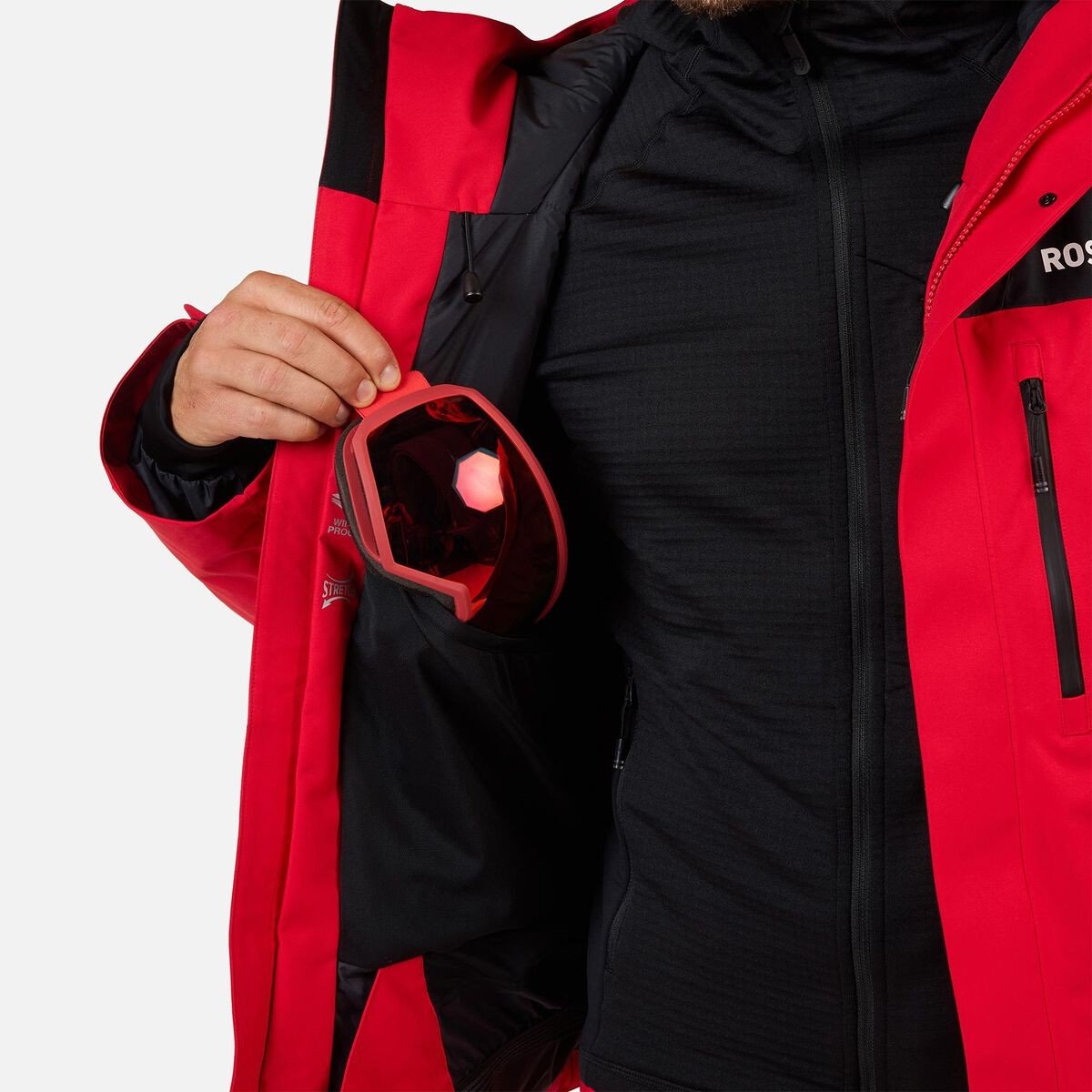 ROSSIGNOL VELIKA INSULATED SKI men's jacket - red - ROSSIGNOL - Evelostore