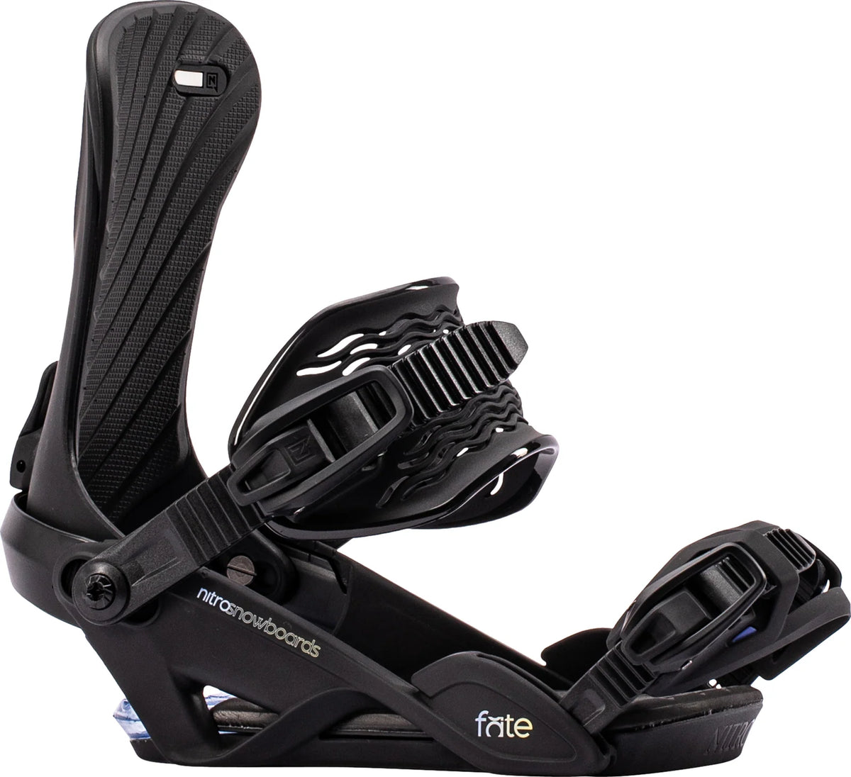 NITRO FATE Women's All-Mountain Snowboard Bindings – Ultra Black