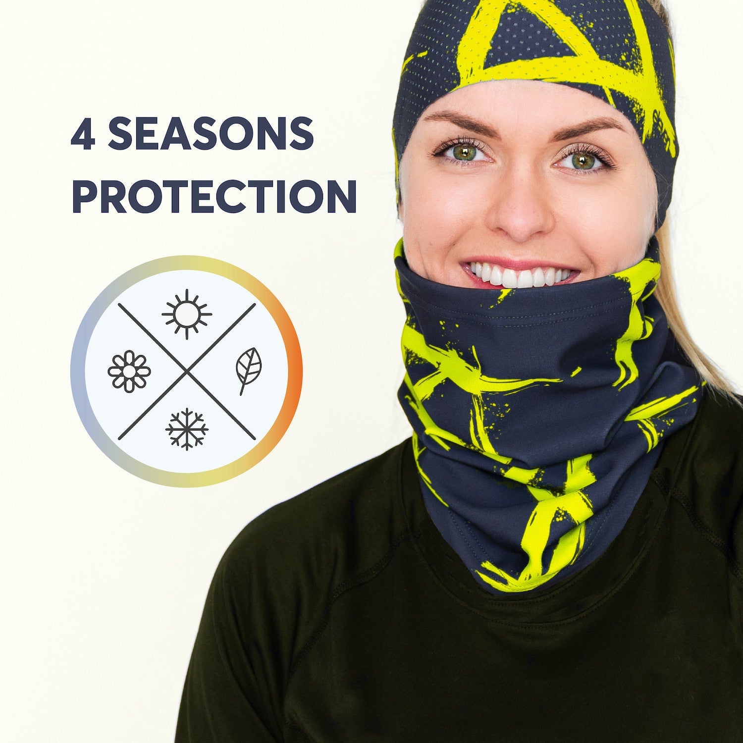 ELEVEN SPORTSWEAR Neck warmer XI fluo