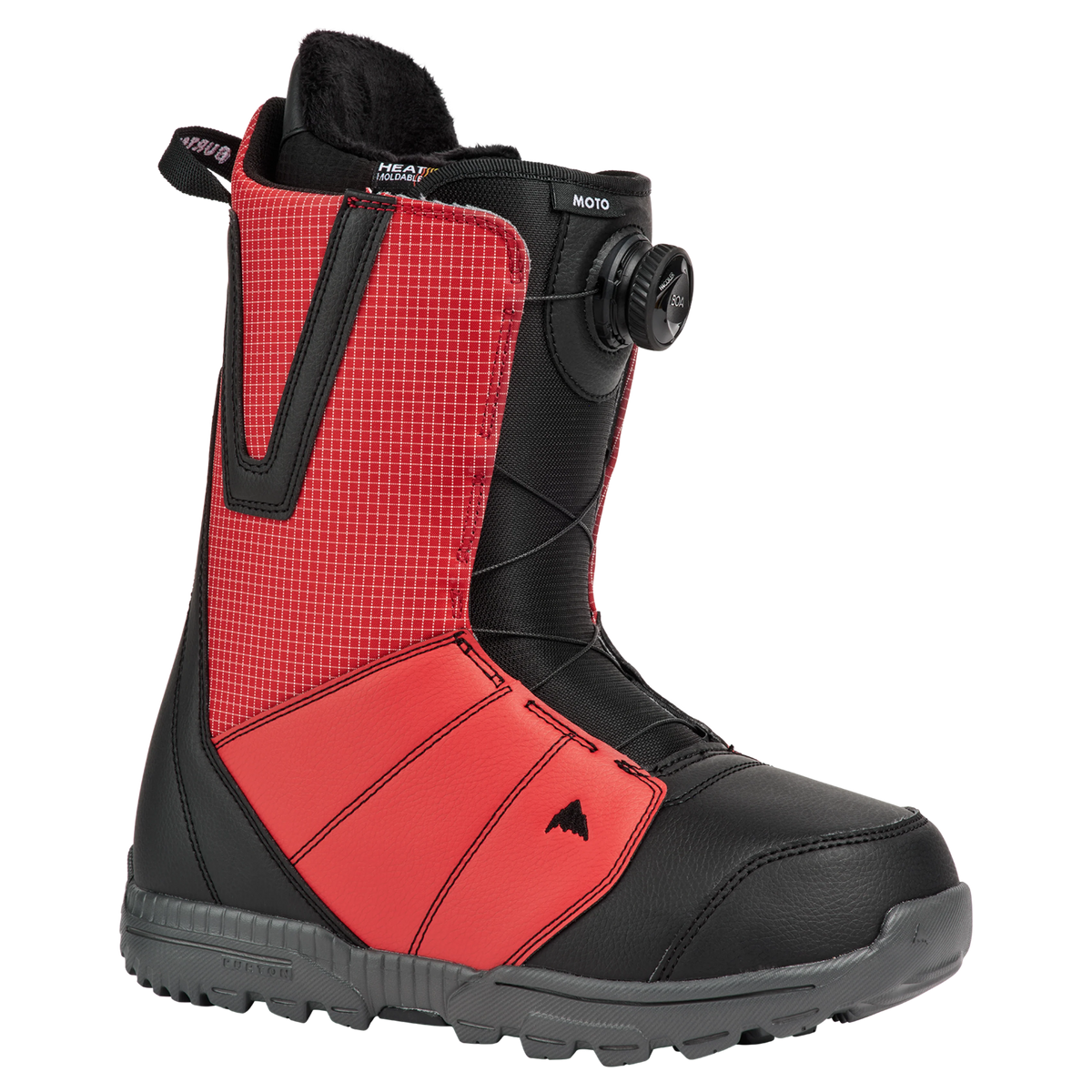 BURTON MOTO BOA® almindelige snowboardstøvler til mænd – geraniumrød / sort