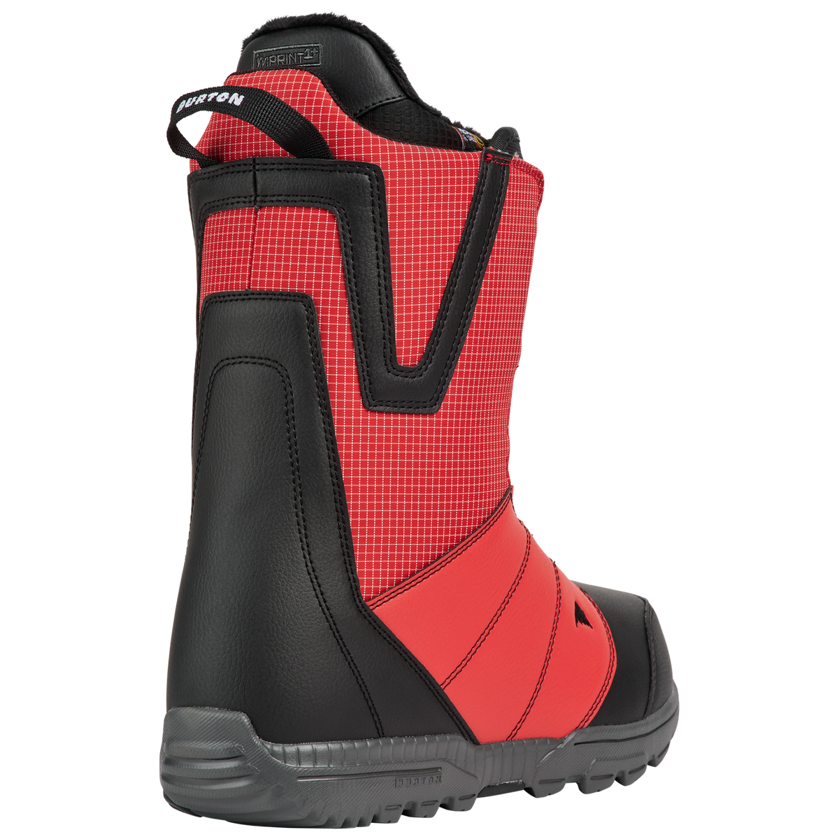 BURTON MOTO BOA® almindelige snowboardstøvler til mænd – geraniumrød / sort