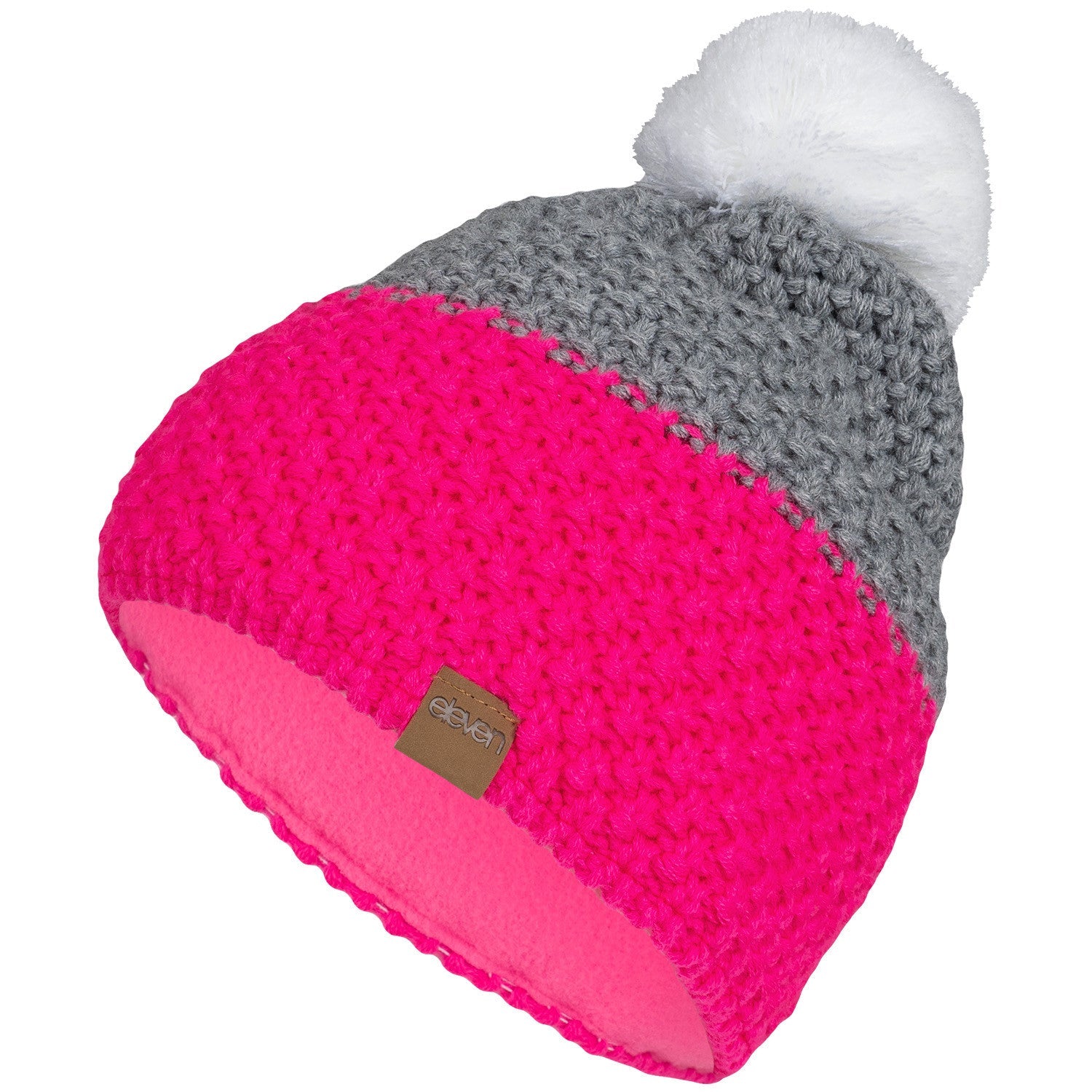 ELEVEN SPORTSWEAR Strickmütze MAD pink/weiß