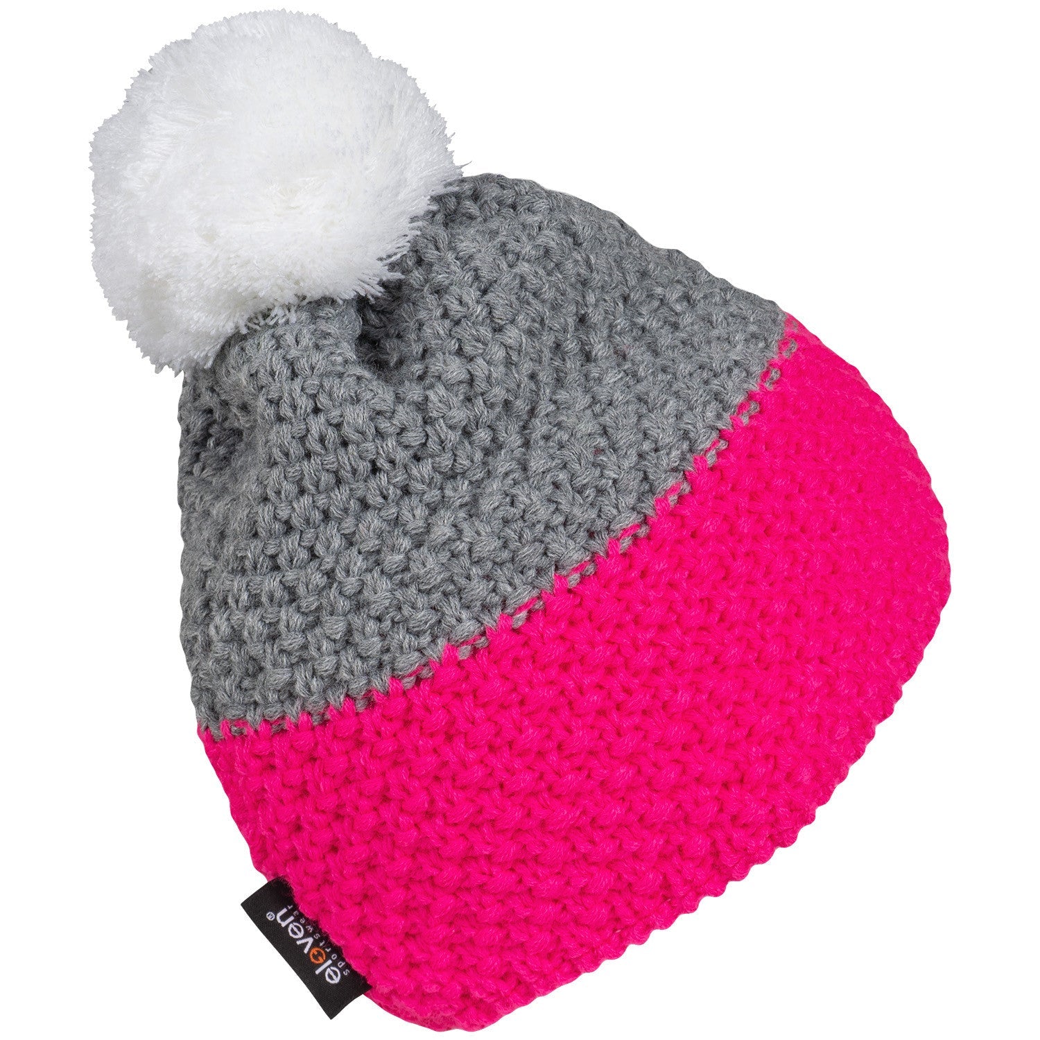 ELEVEN SPORTSWEAR Strickmütze MAD pink/weiß