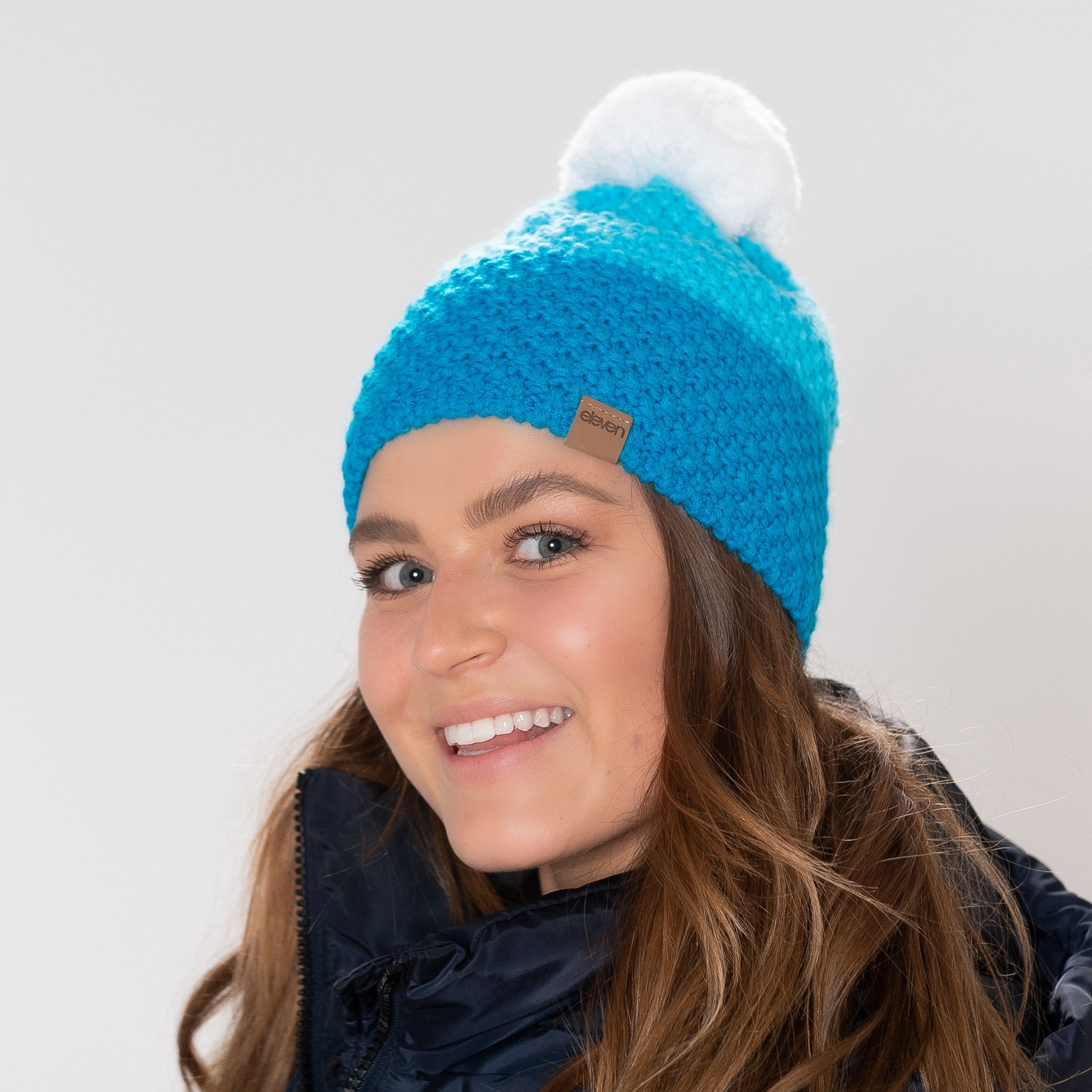 ELEVEN SPORTSWEAR Strickmütze MAD blau/hellblau