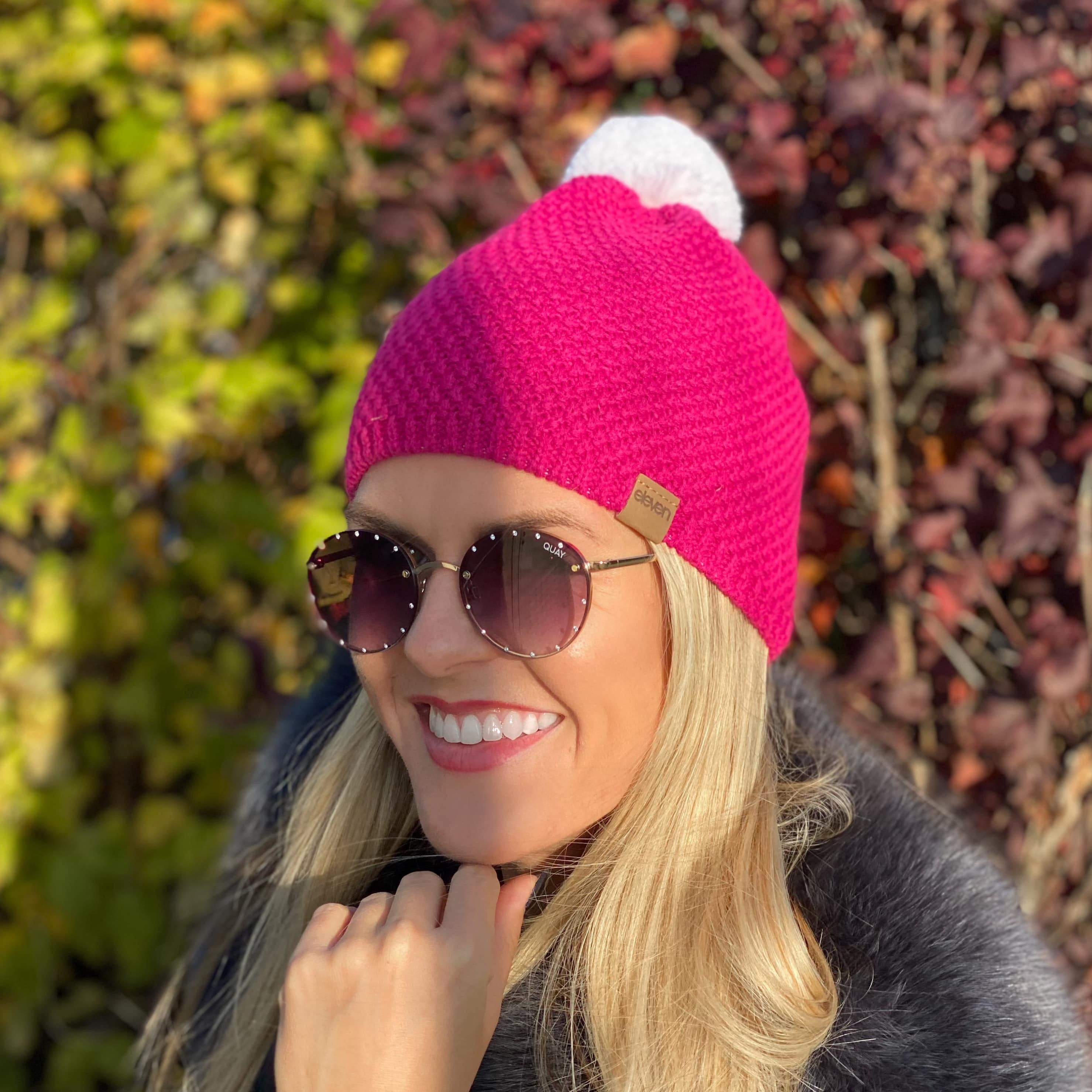 ELEVEN SPORTSWEAR Strickmütze EVAN dunkelrosa