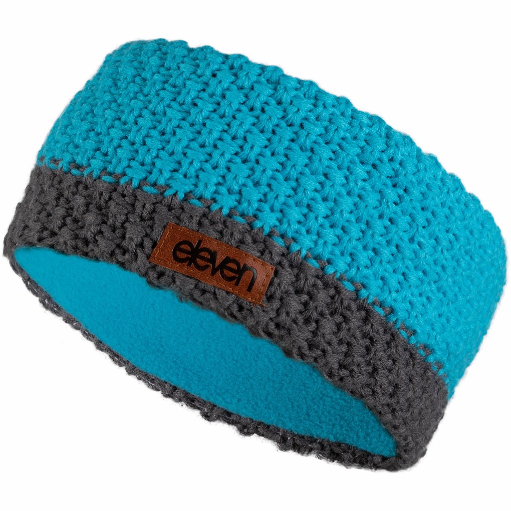 ELEVEN SPORTSWEAR dzianinowa opaska na głowę niebiesko-szara