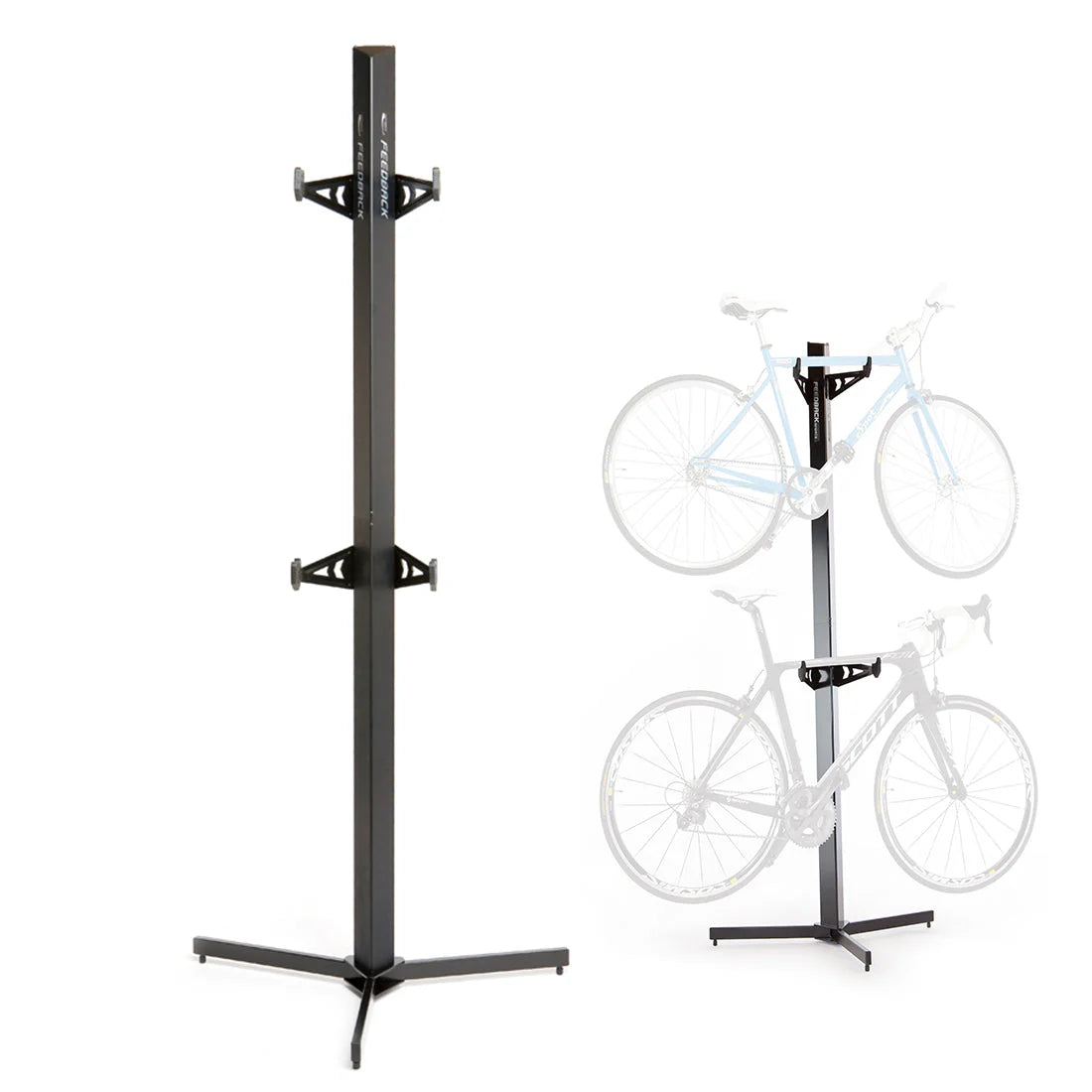 FEEDBACK SPORTS Velo Cache 2-Fahrrad-Aufbewahrungsständer – schwarz
