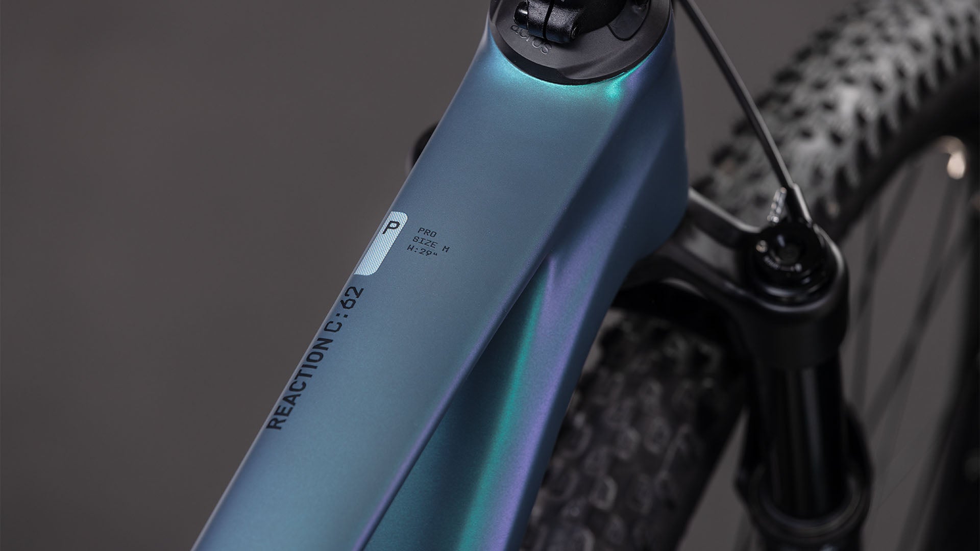 Bicicleta de montaña CUBE REACTION C:62 RACE 29 - azul paloma y arte