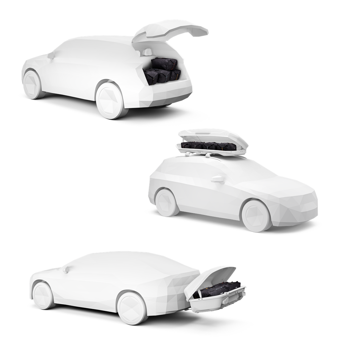 THULE GOPACK DUFFEL SET travel bags 4 pcs 800604