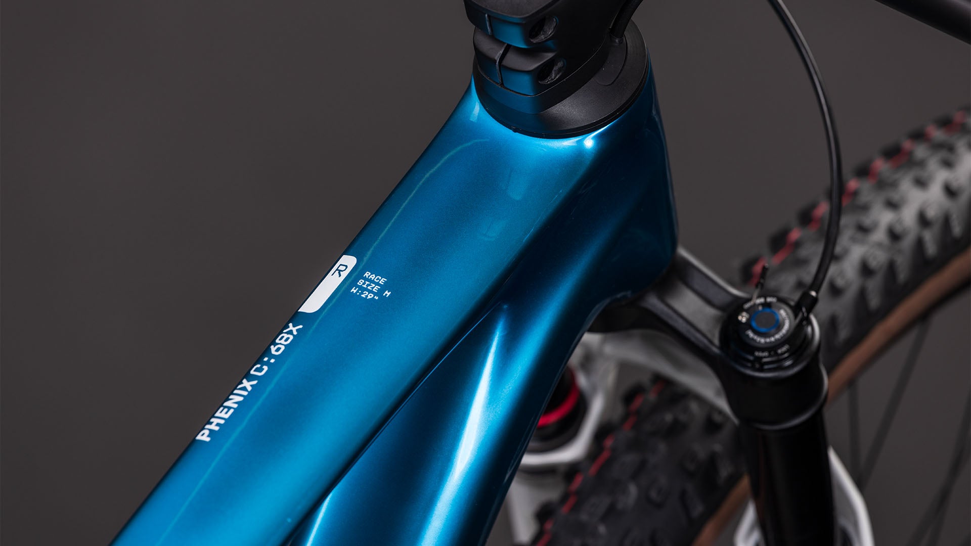 CUBE Phenix C:68X Race mountain bike - chromeblue´n´liquidblue
