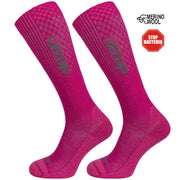 ELEVEN SPORTSWEAR Merino Lange Kompressionsstrümpfe - Fuchsia