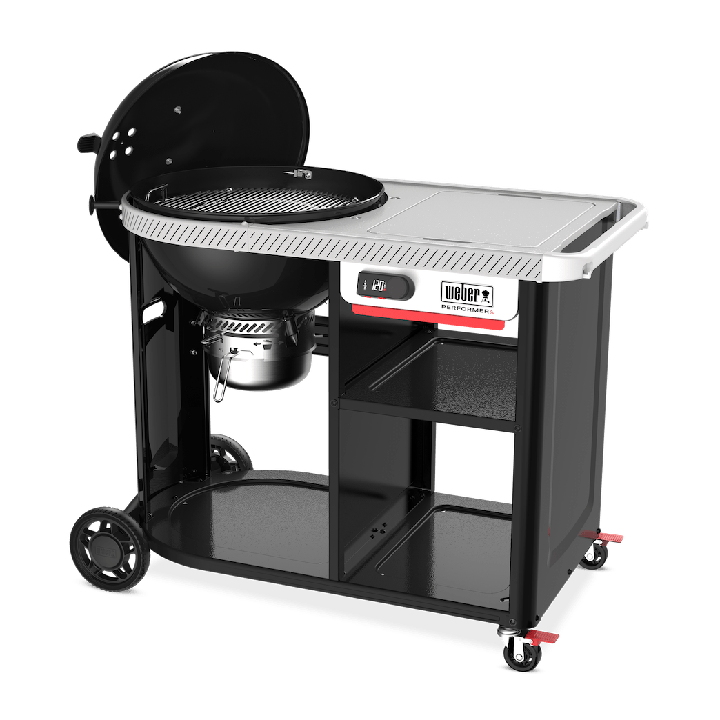 WEBER PERFORMER™ PREMIUM SMART 57 cm Charcoal Grill, 1501631 - WEBER - Evelostore