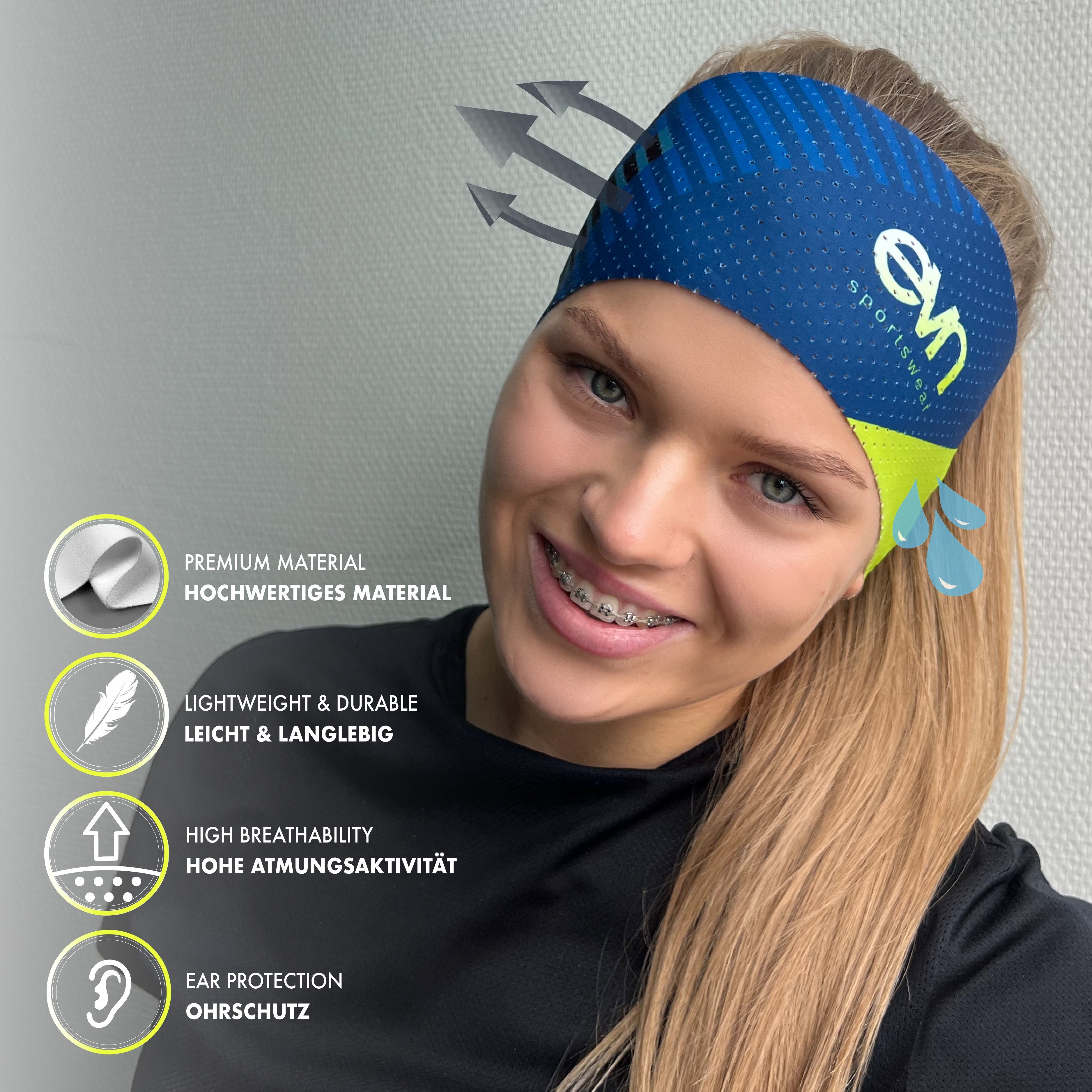 ELEVEN SPORTSWEAR Stirnband AIR BARS grün