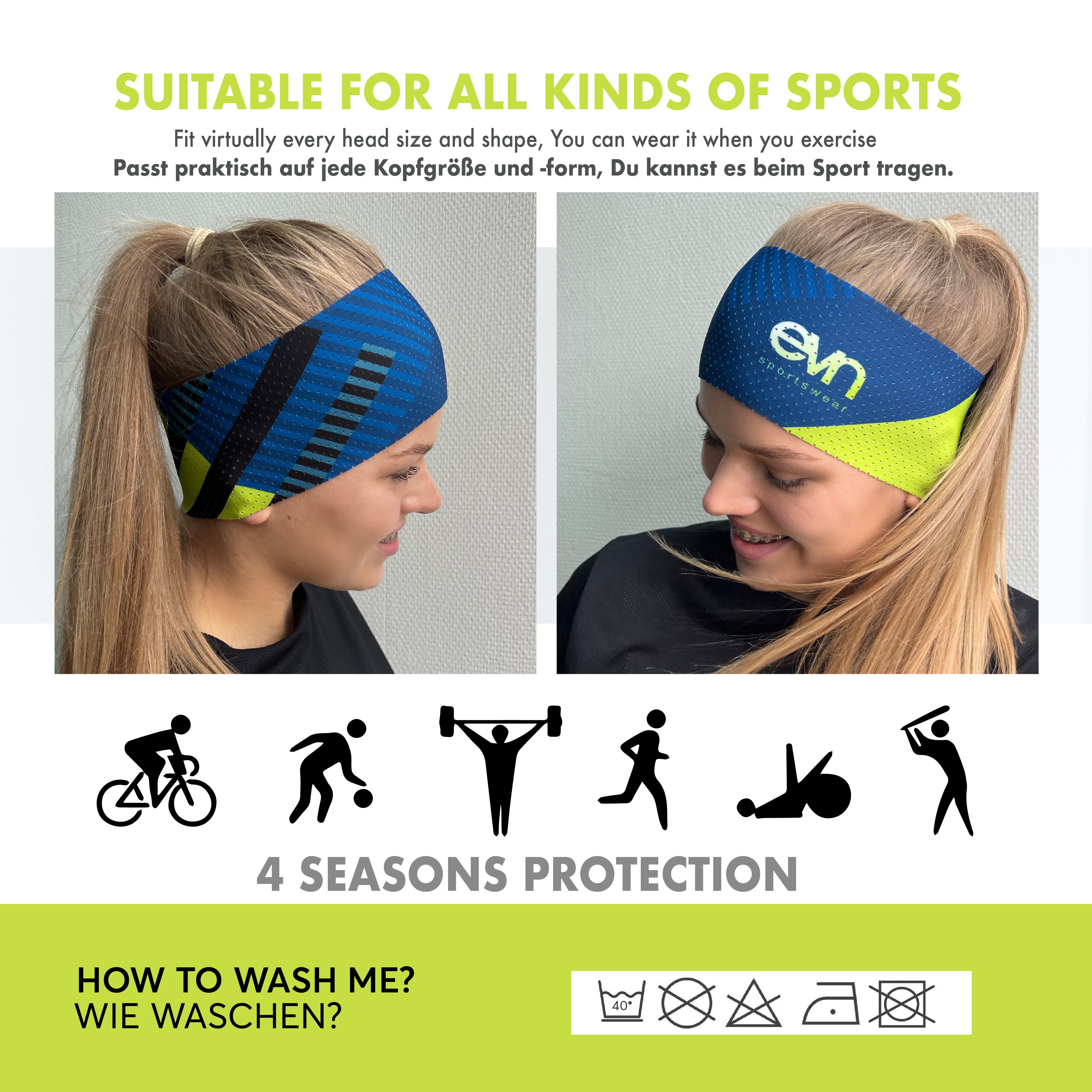 ELEVEN SPORTSWEAR Stirnband AIR BARS grün