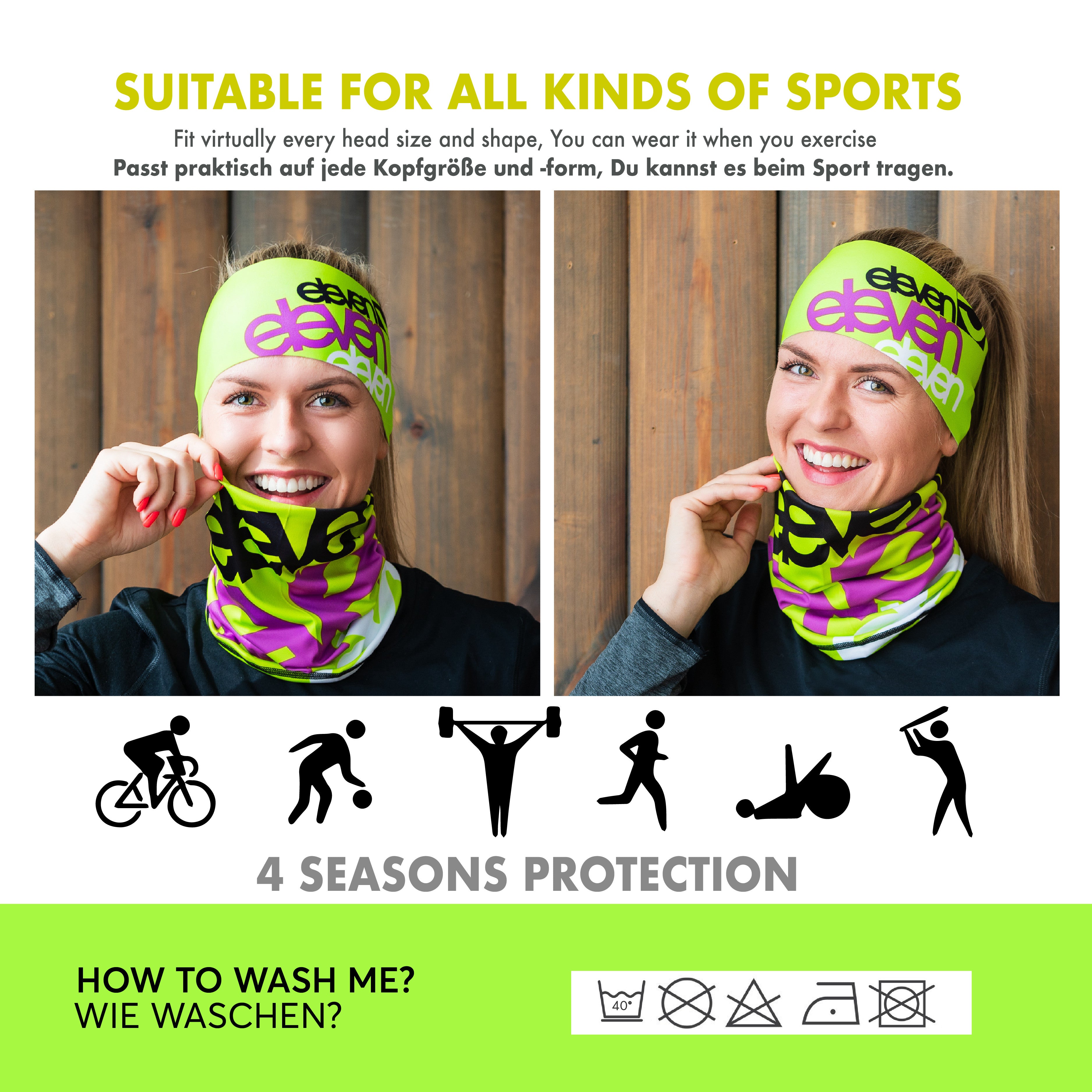 ELEVEN SPORTSWEAR Stirnband Dolomiti FLUO F14