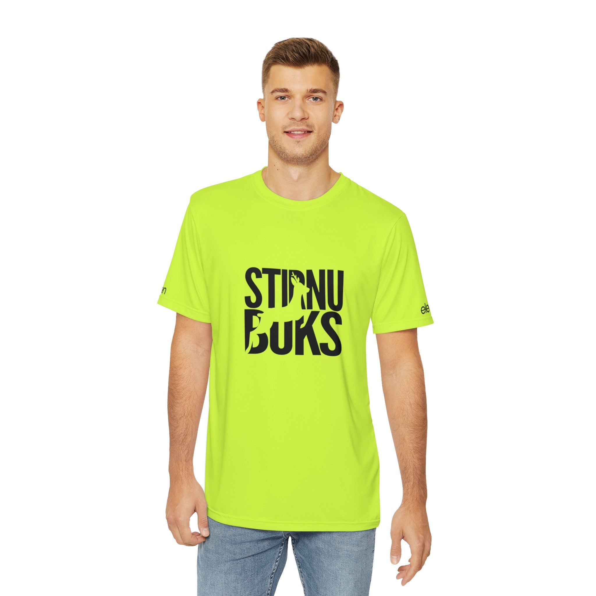 ELEVEN SPORTSWEAR Classic sports t-shirt STIRNU BUKS - fluo
