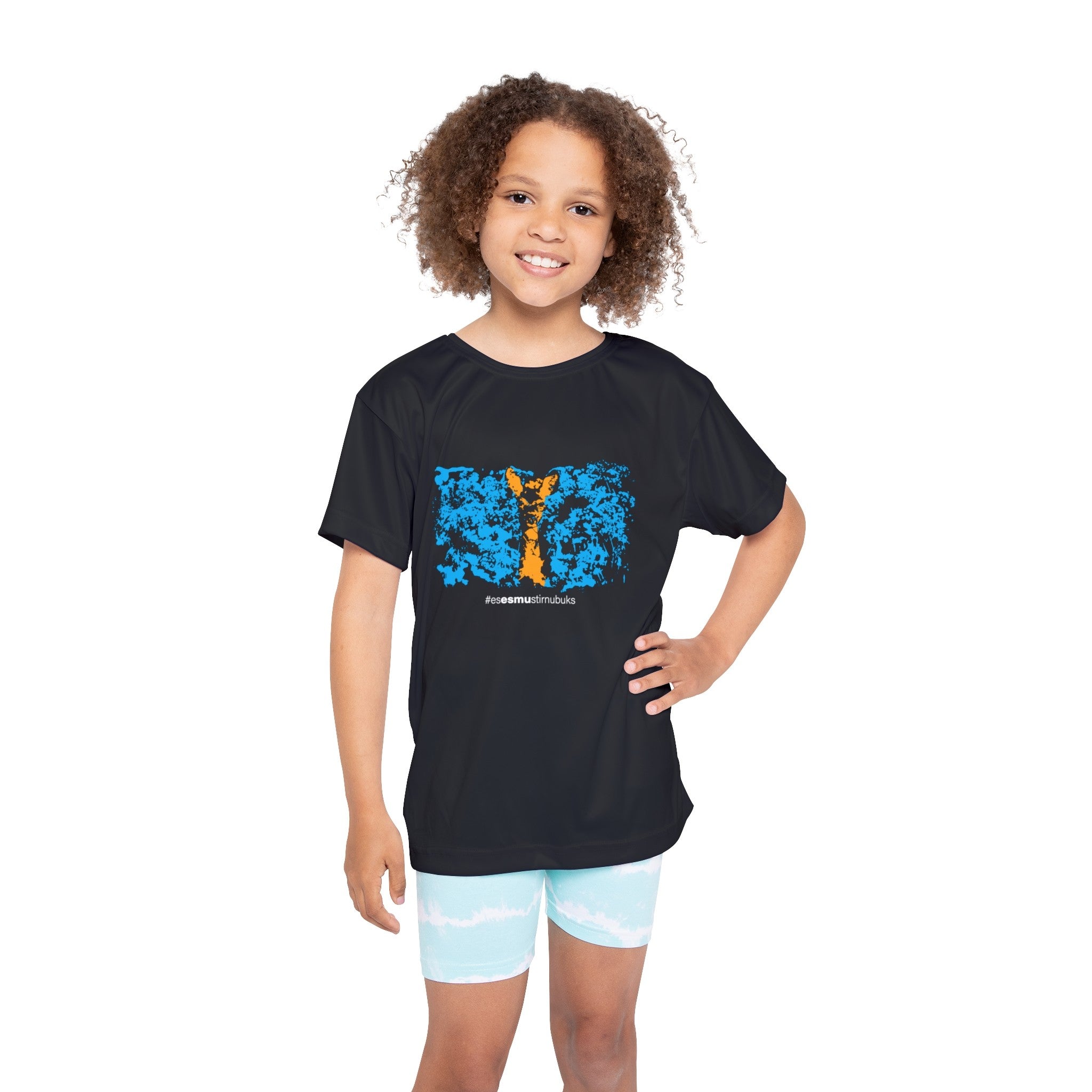ELEVEN SPORTSWEAR Stirnu Buks children's sports t-shirt - black