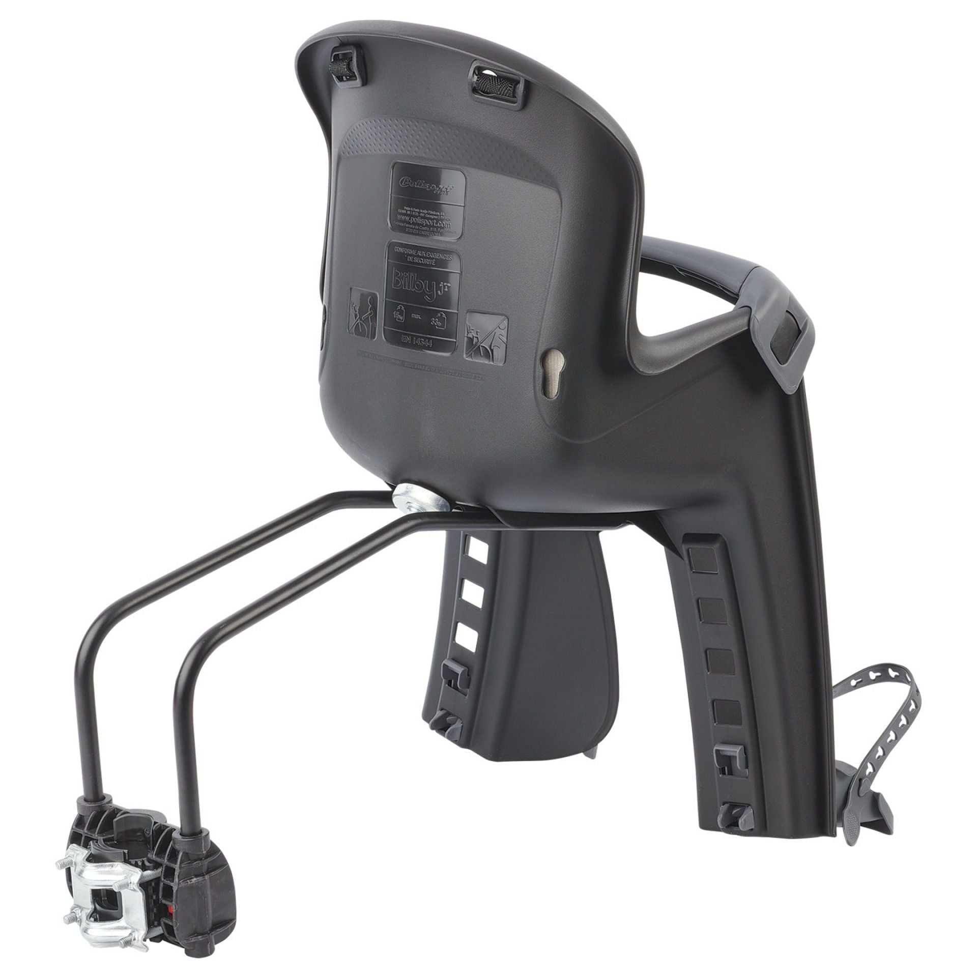 POLISPORT BILBY JUNIOR FF Child bike seat - dark grey