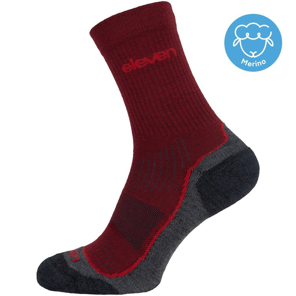 ELEVEN SPORTSWEAR Merino Vento Sokker - chianti