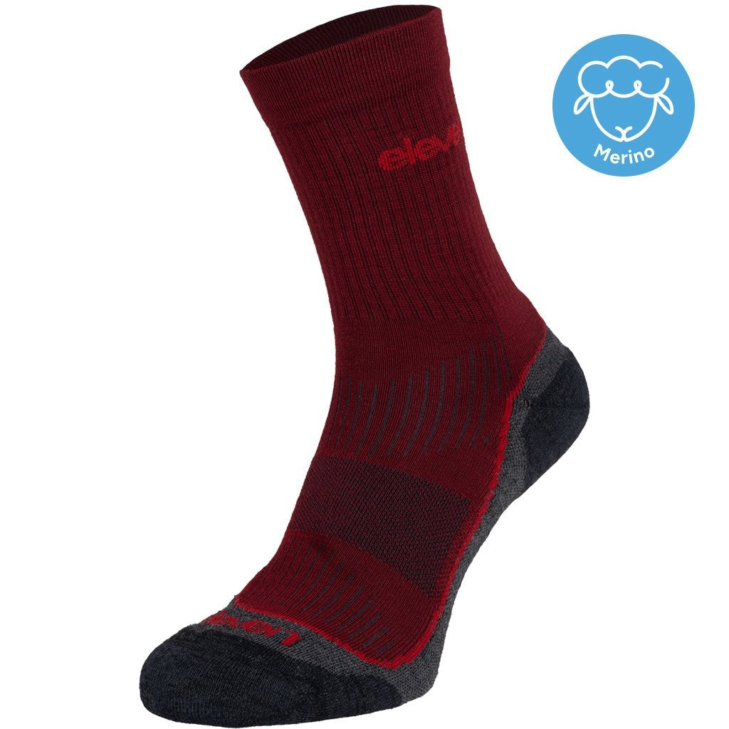 ELEVEN SPORTSWEAR Merino Vento Sokker - chianti