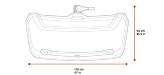 THULE ARCOS L dragkroksbox svart 906200
