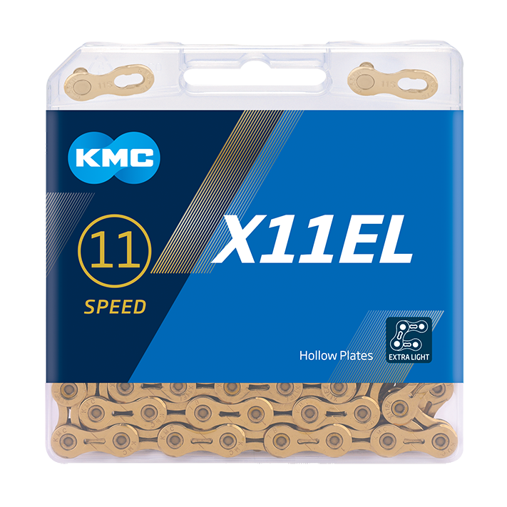 Cadena KMC X11EL Ti-N 11 velocidades - Dorada con QuickLink