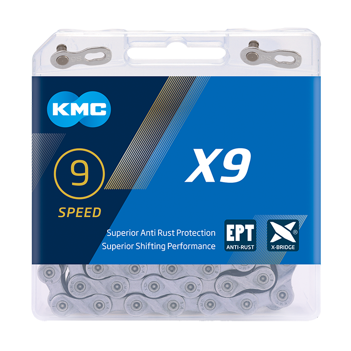 KMC X9 Chain - 9-speed - silver