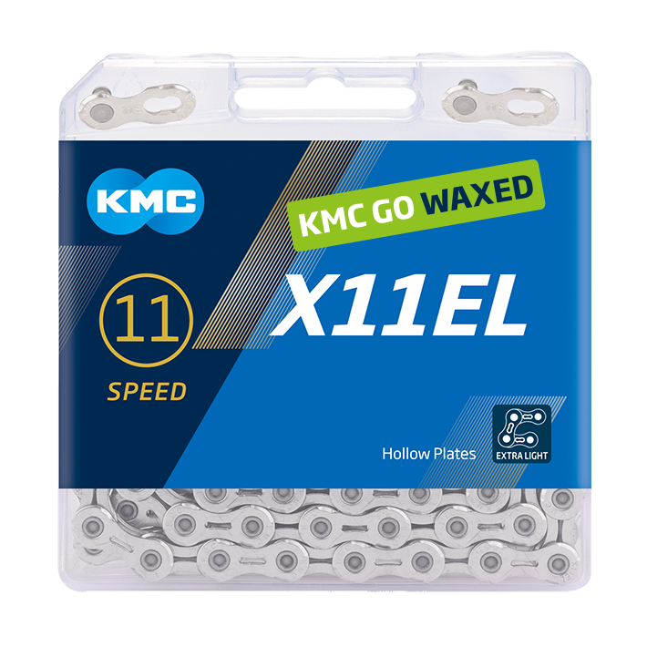 KMC X11EL WAXED Chain 11-speed - silver with Quick Link