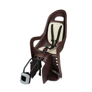 POLISPORT GROOVY FF Child Bike Seat for Frame - brown - POLISPORT - Evelostore